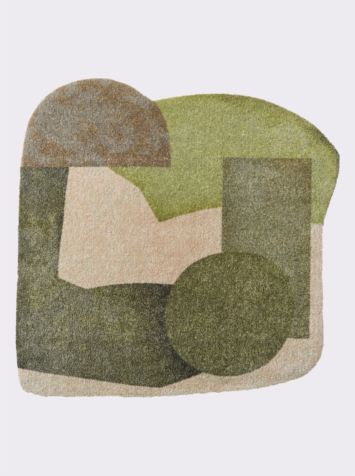 wash+dry by Kleen-Tex Voetmat - groen/beige