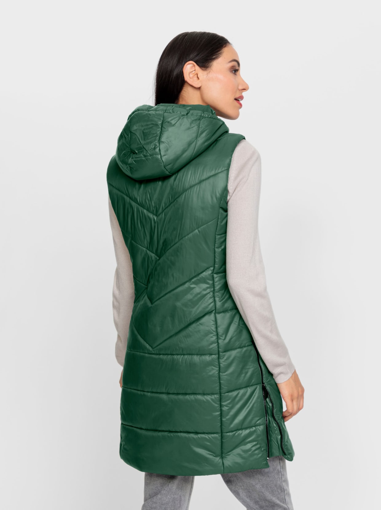 heine Gilet matelassé - vert mousse