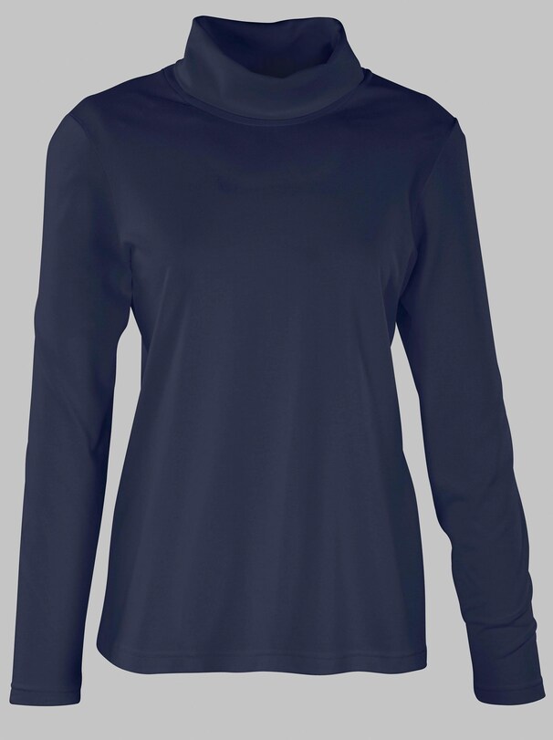 Rollkragen-Shirt - marine