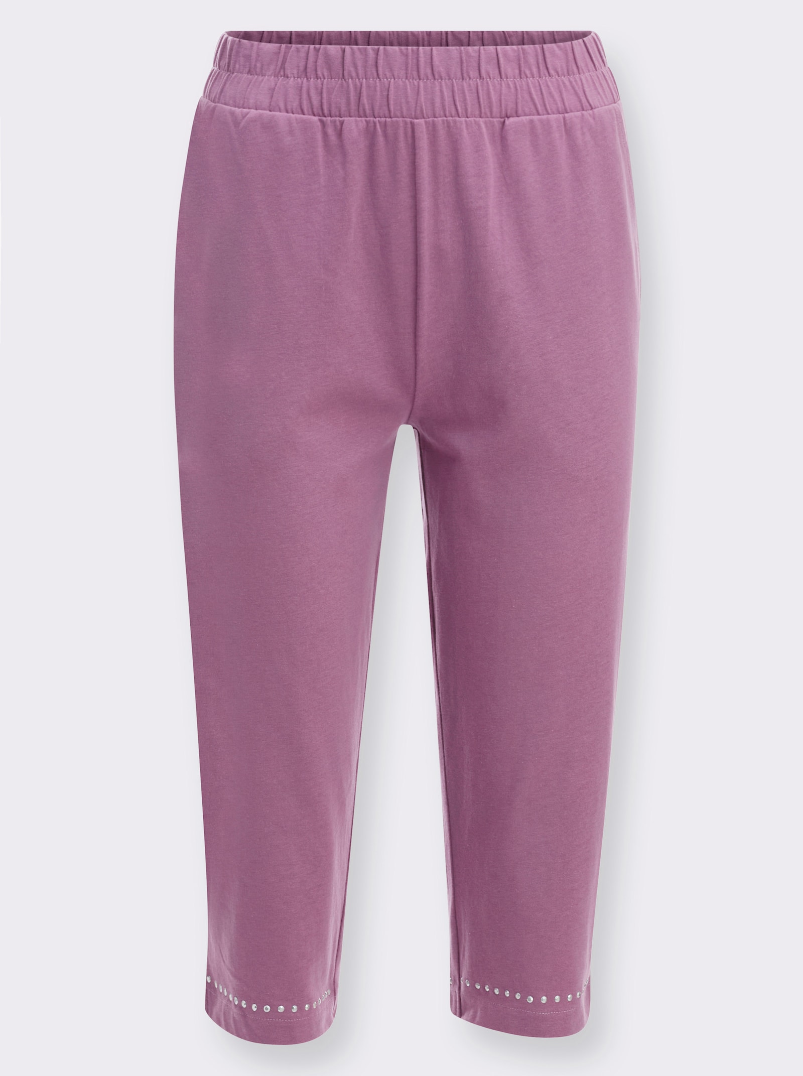 Freizeithose in Capri-Länge - violett