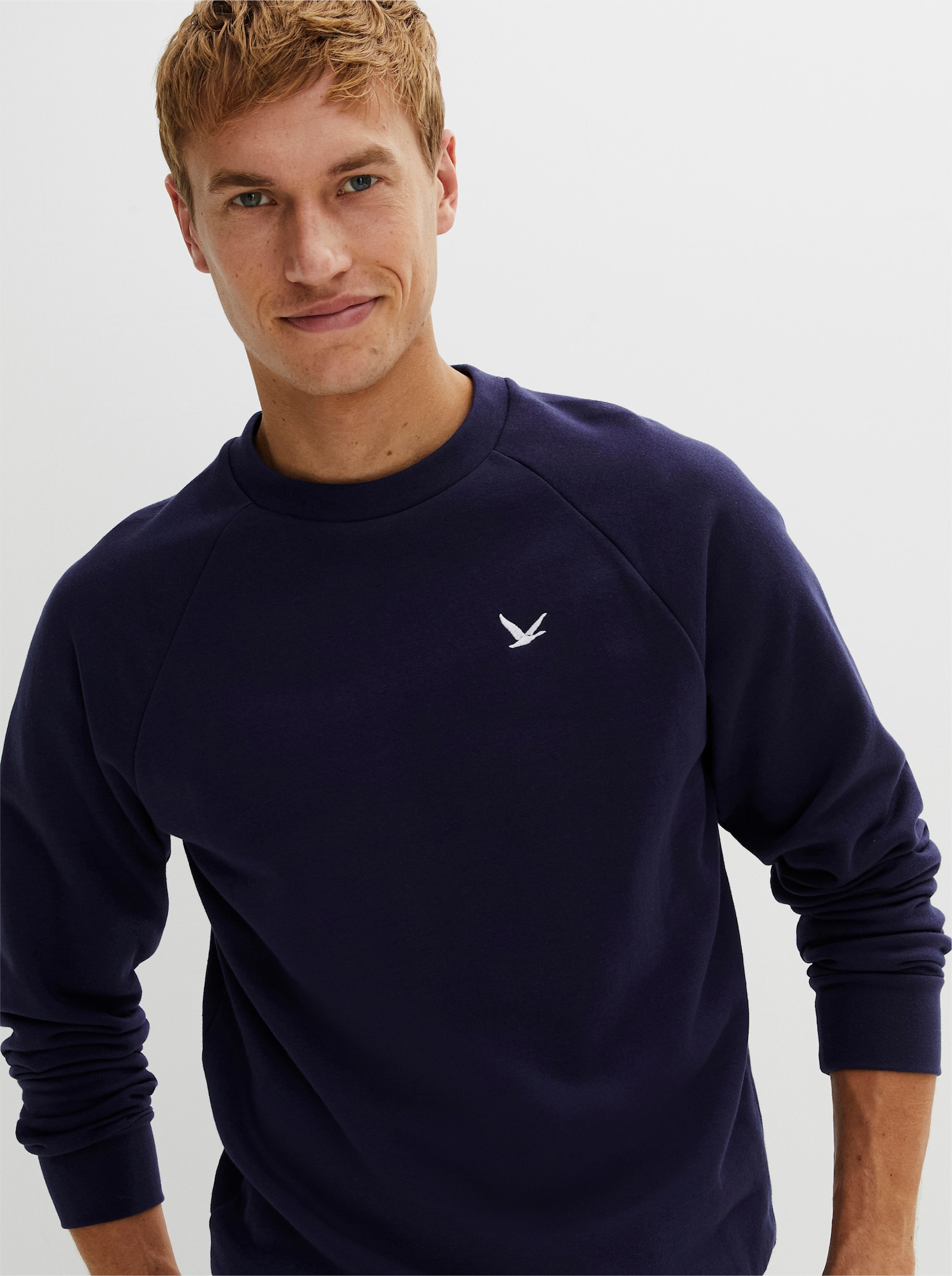 Catamaran Sweatshirt innen angeraut - marine