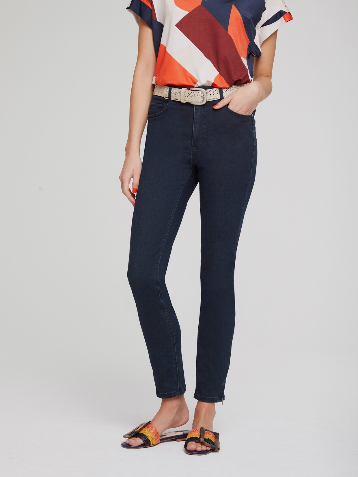 heine Bauchweg-Jeans - dark denim