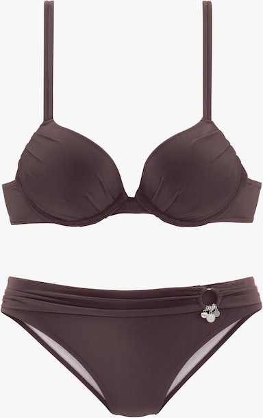 s.Oliver Push-Up-Bikini - braun