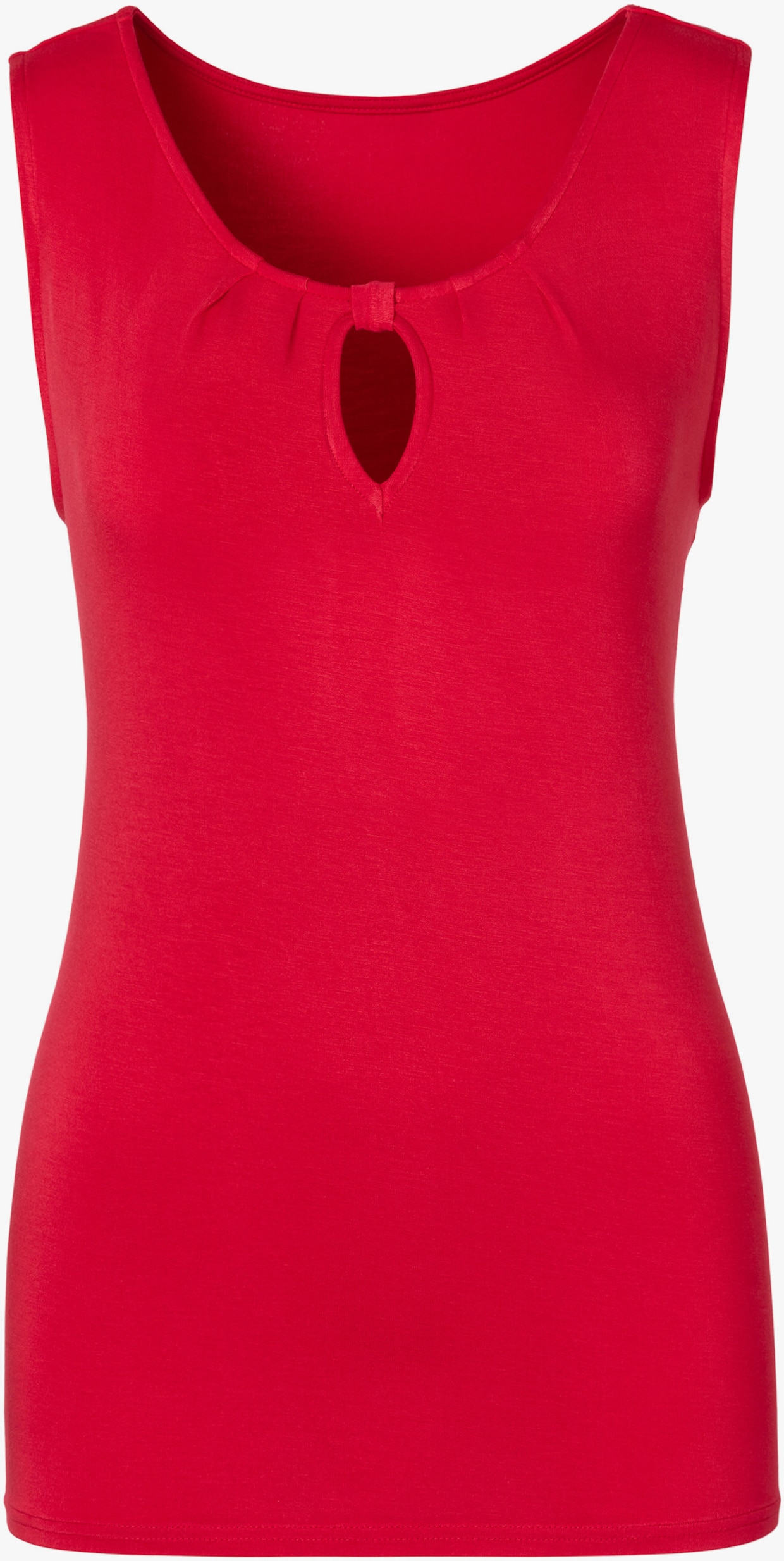 LASCANA Shirttop - rood, donkergrijs