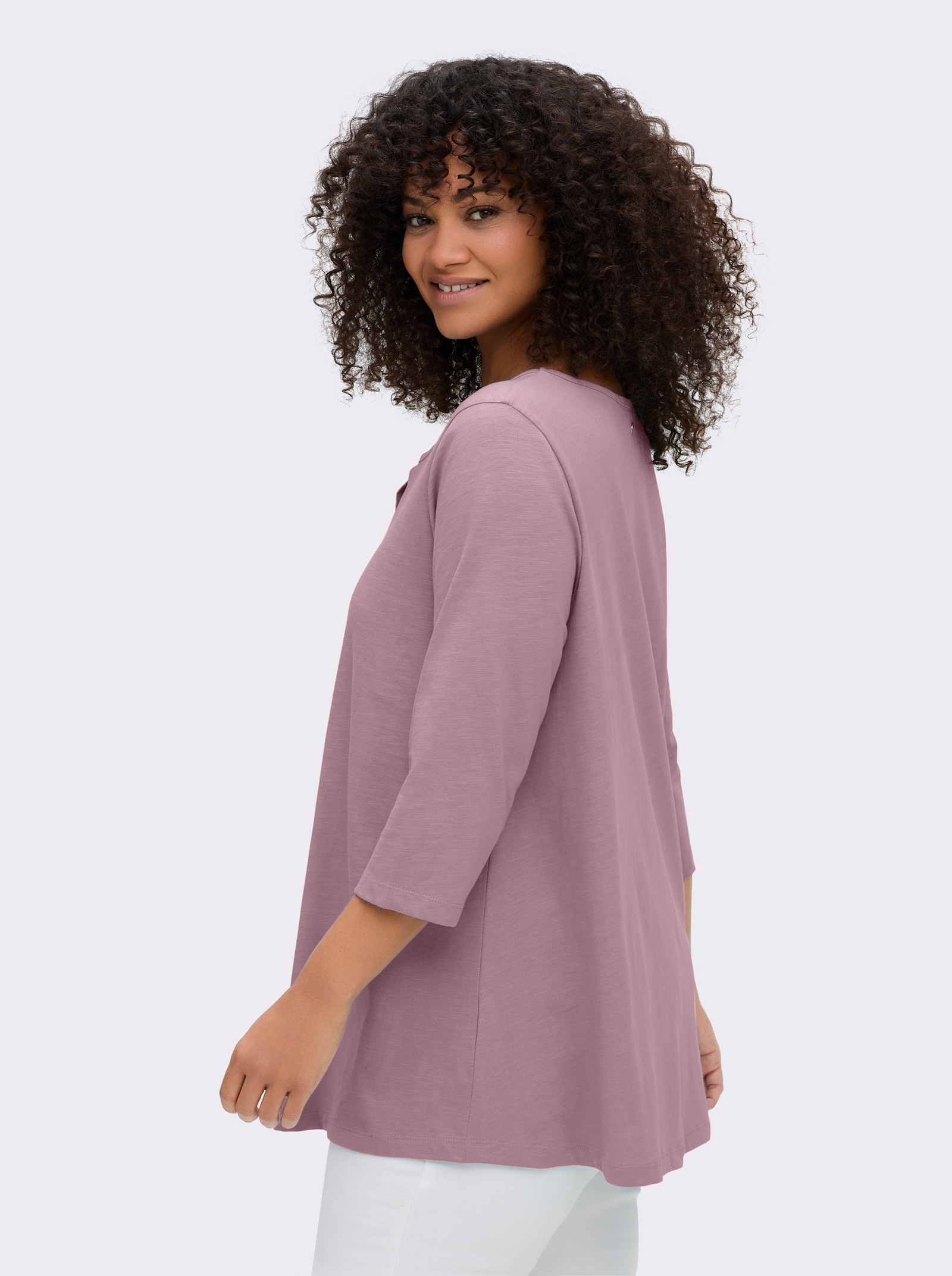 sheego 3/4-Arm-Shirt - malve