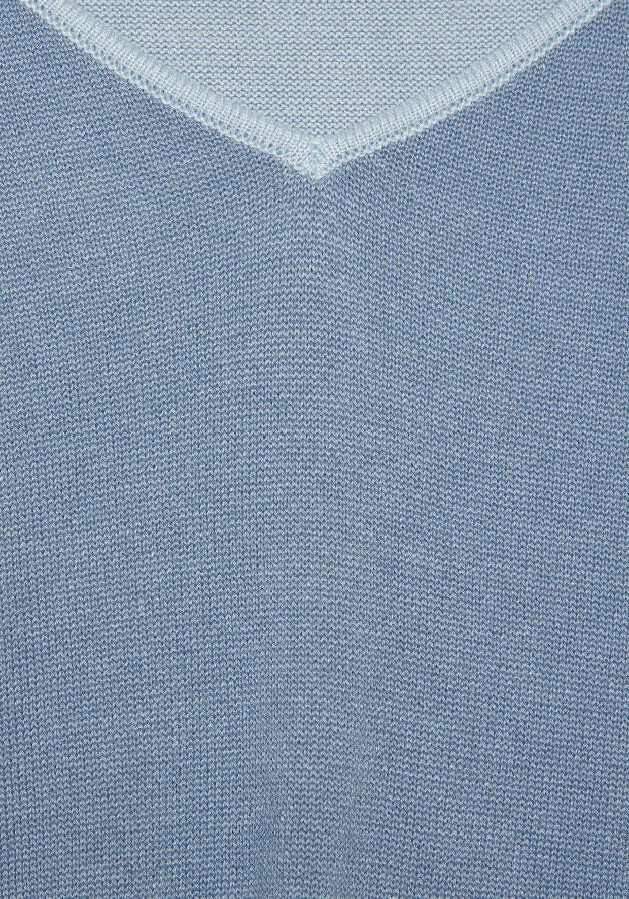 Vivance V-Ausschnitt-Pullover - blau-hellblau
