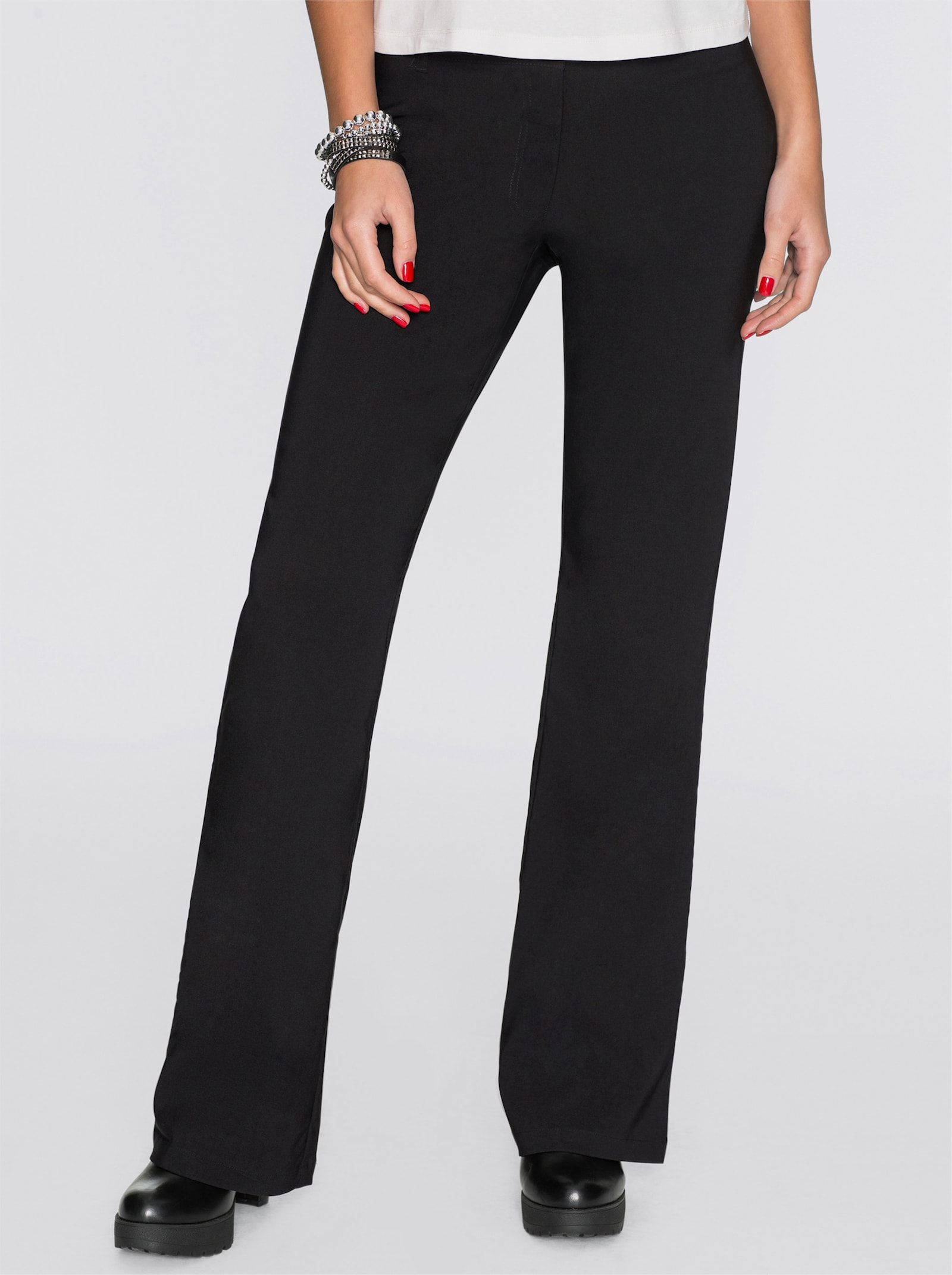 Hose mit seitlichem Dehnbund - schwarz