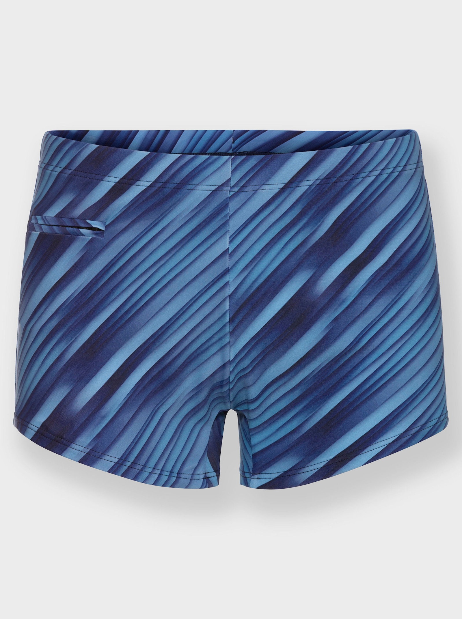 feel good Badehose - marine-mittelblau-bedruckt