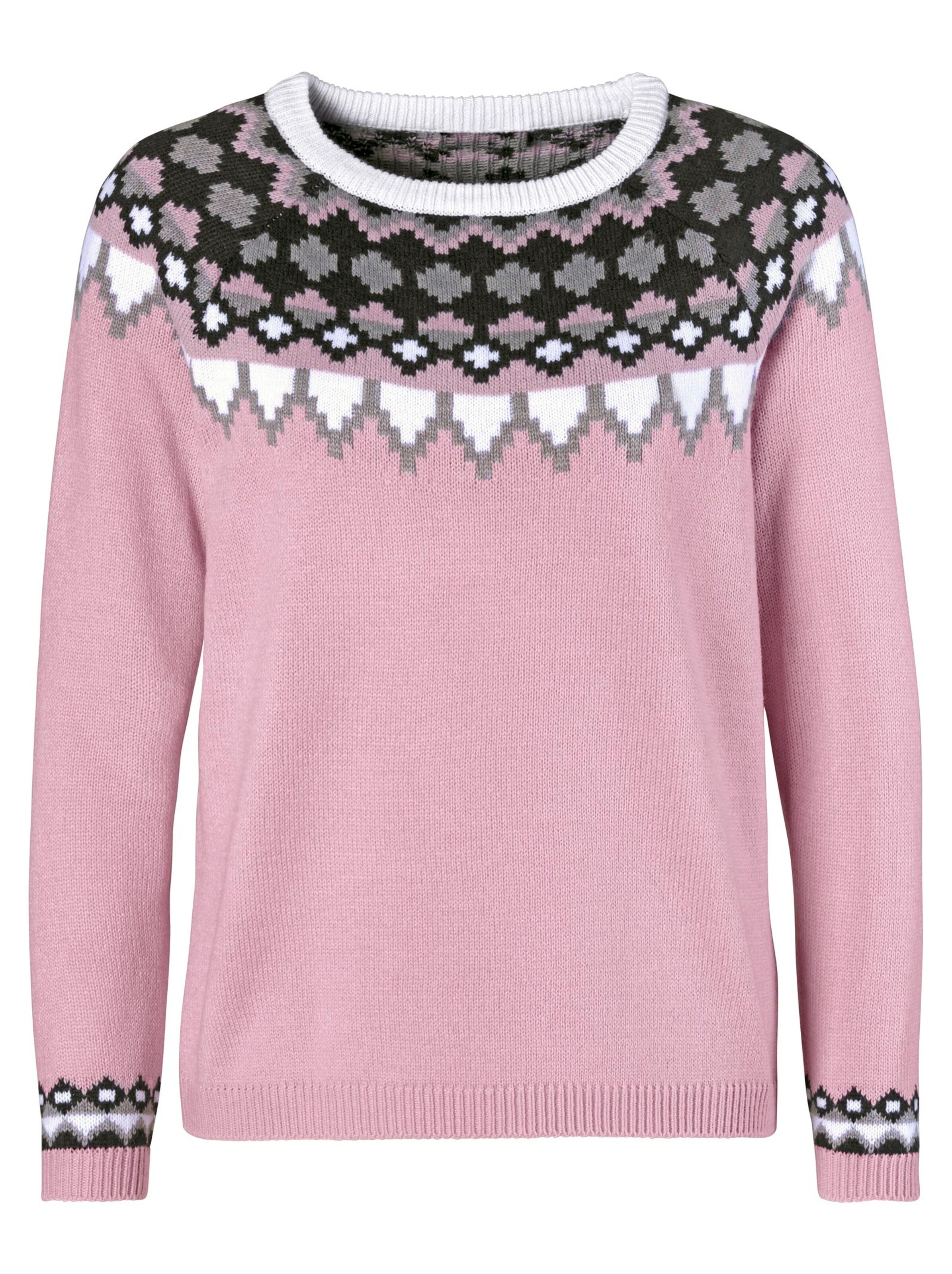 Pullover - rosé-gemustert