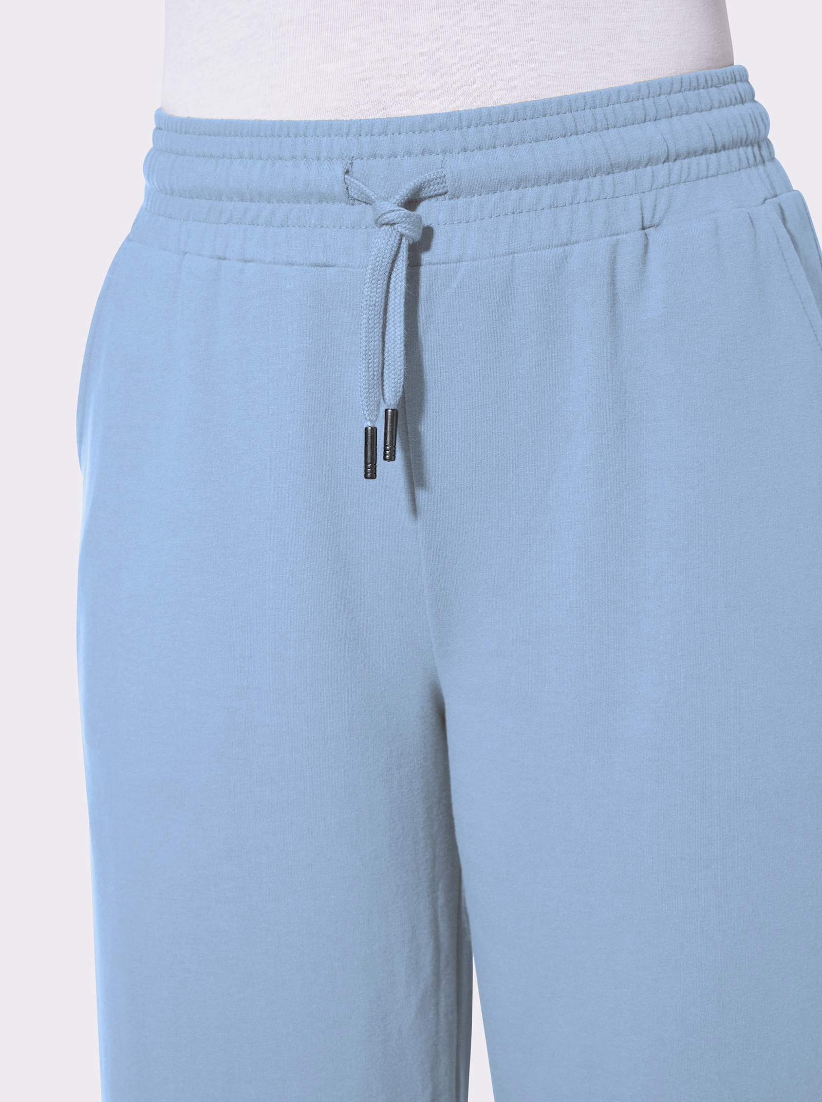 Sweathose mit Rundum-Dehnbund - eisblau