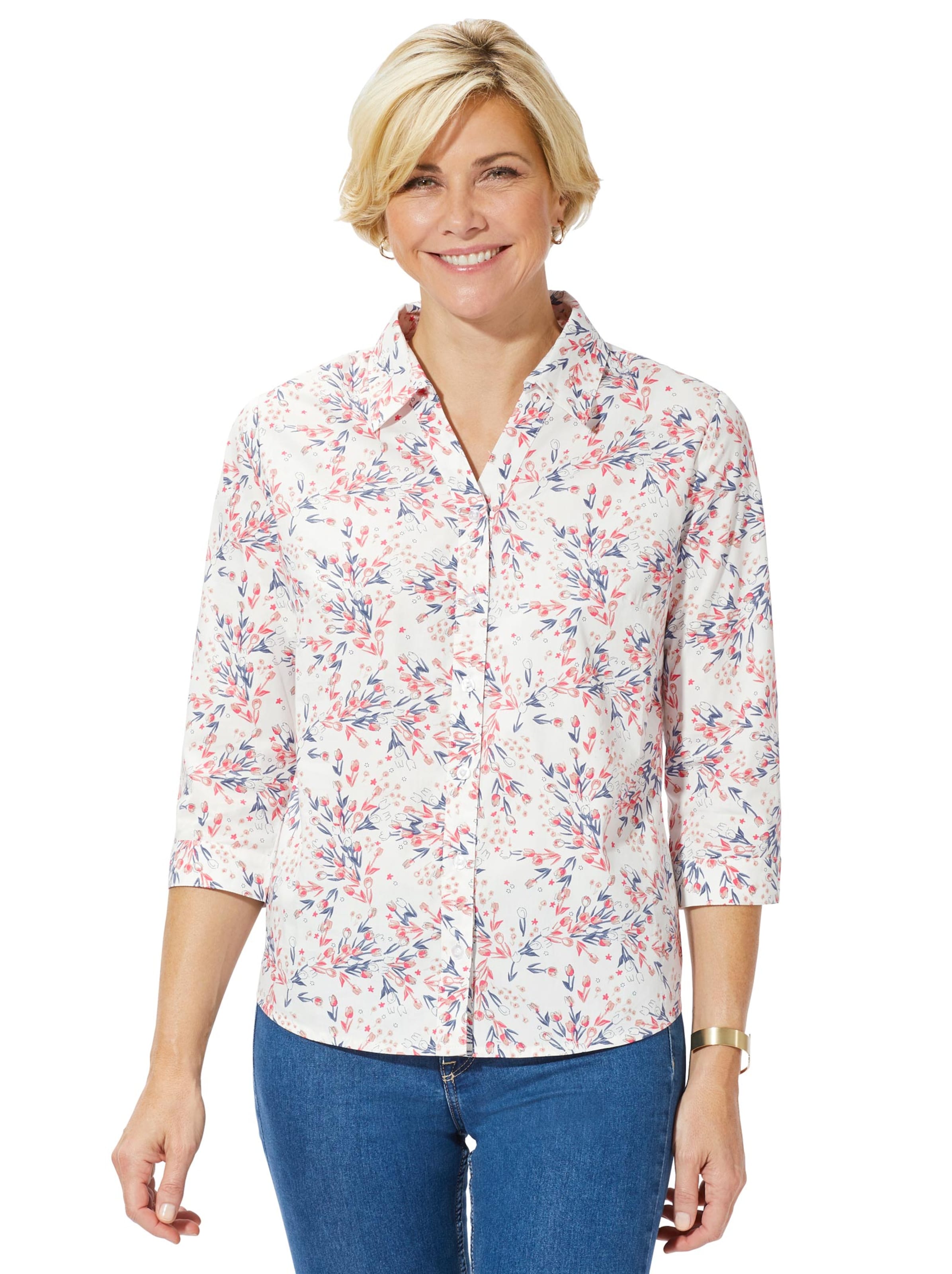 Bluse - koralle-bedruckt