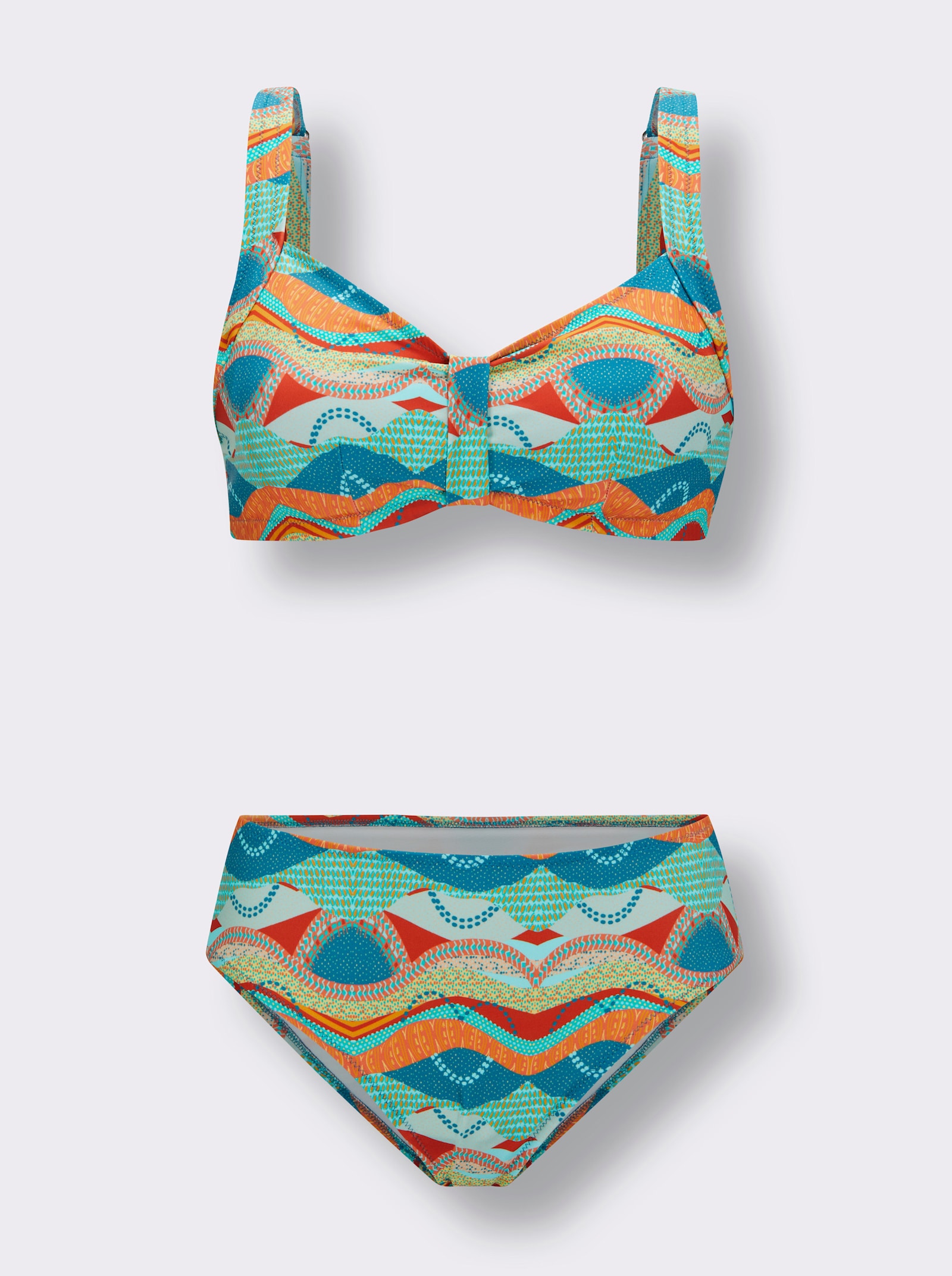 feel good Bikini - topas-papaya-bedruckt
