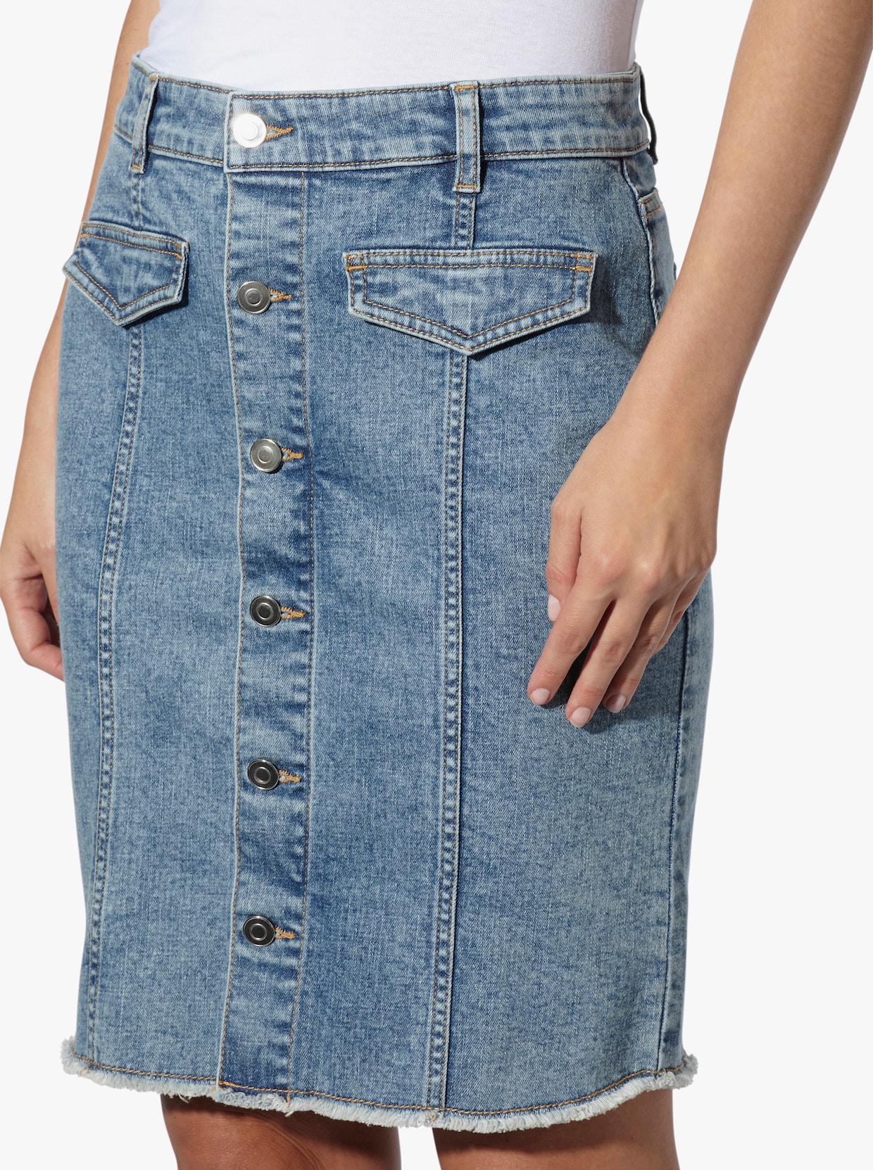 heine Jeansrock - blue-bleached