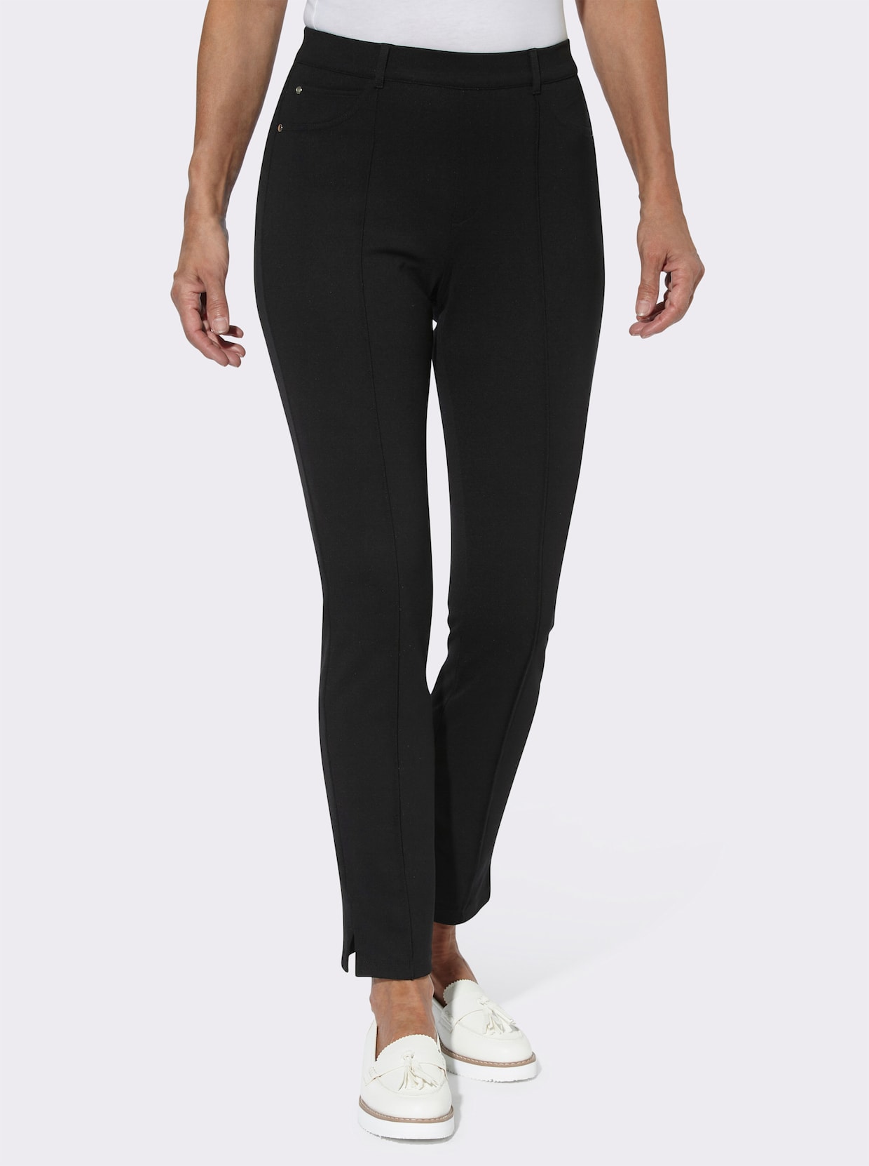 Jersey pantalon - zwart