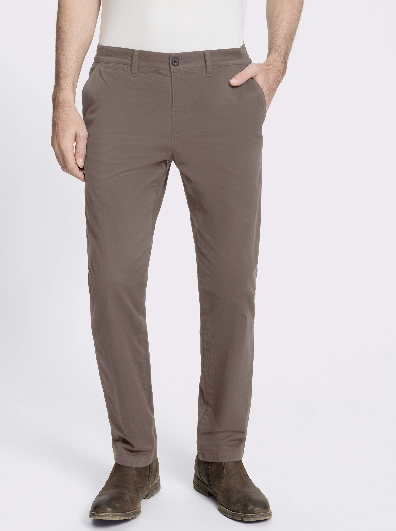 Marco Donati Thermohose in Stretch-Qualität - taupe