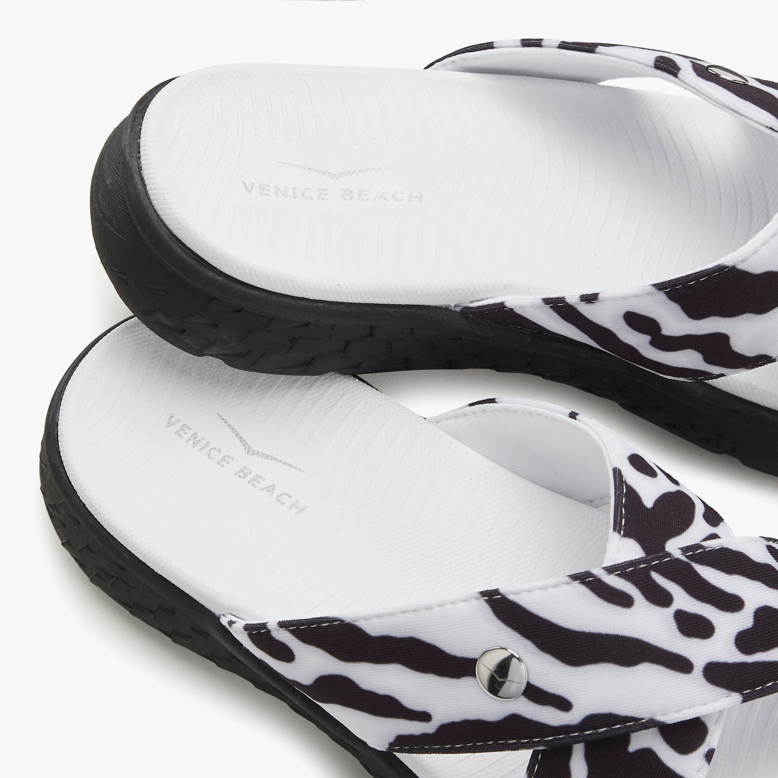 Venice Beach Badepantolette - schwarz/weiß