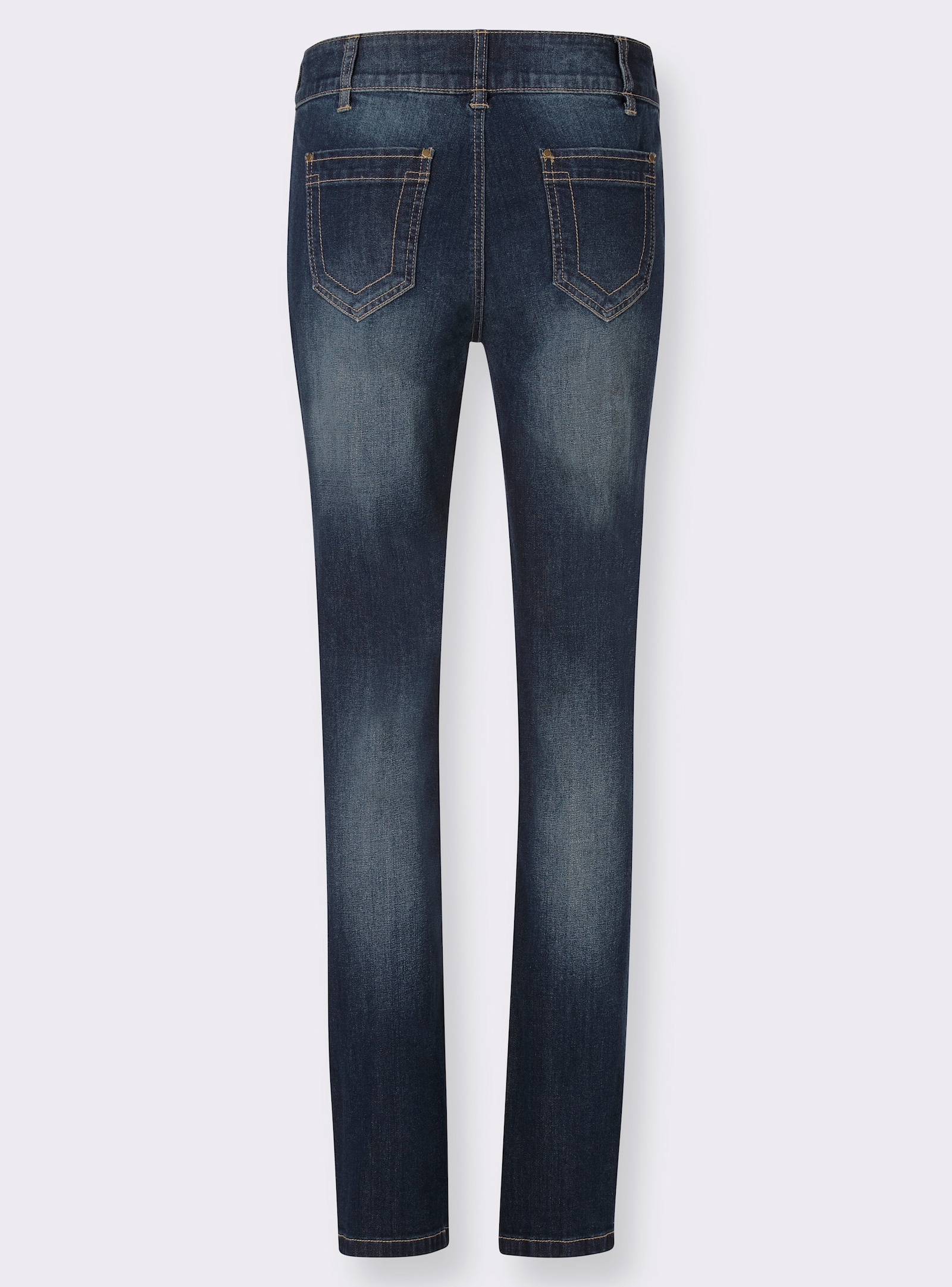 Jeans mit Nieten an den Taschen - dark blue