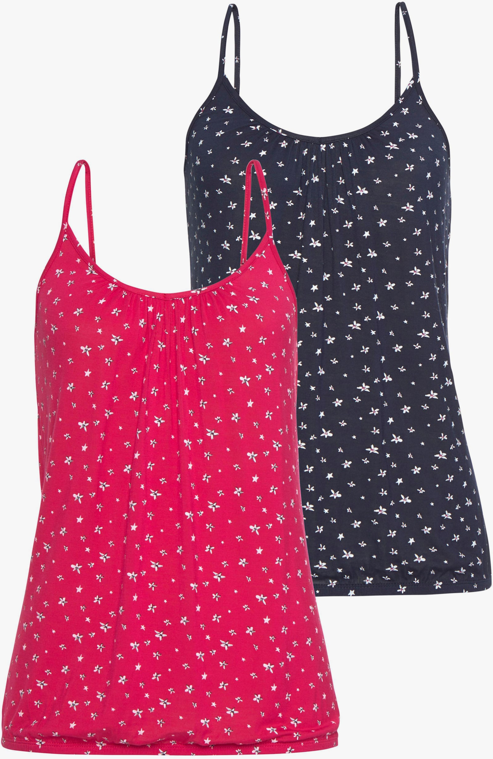 LASCANA Spaghettitop - navy, pink