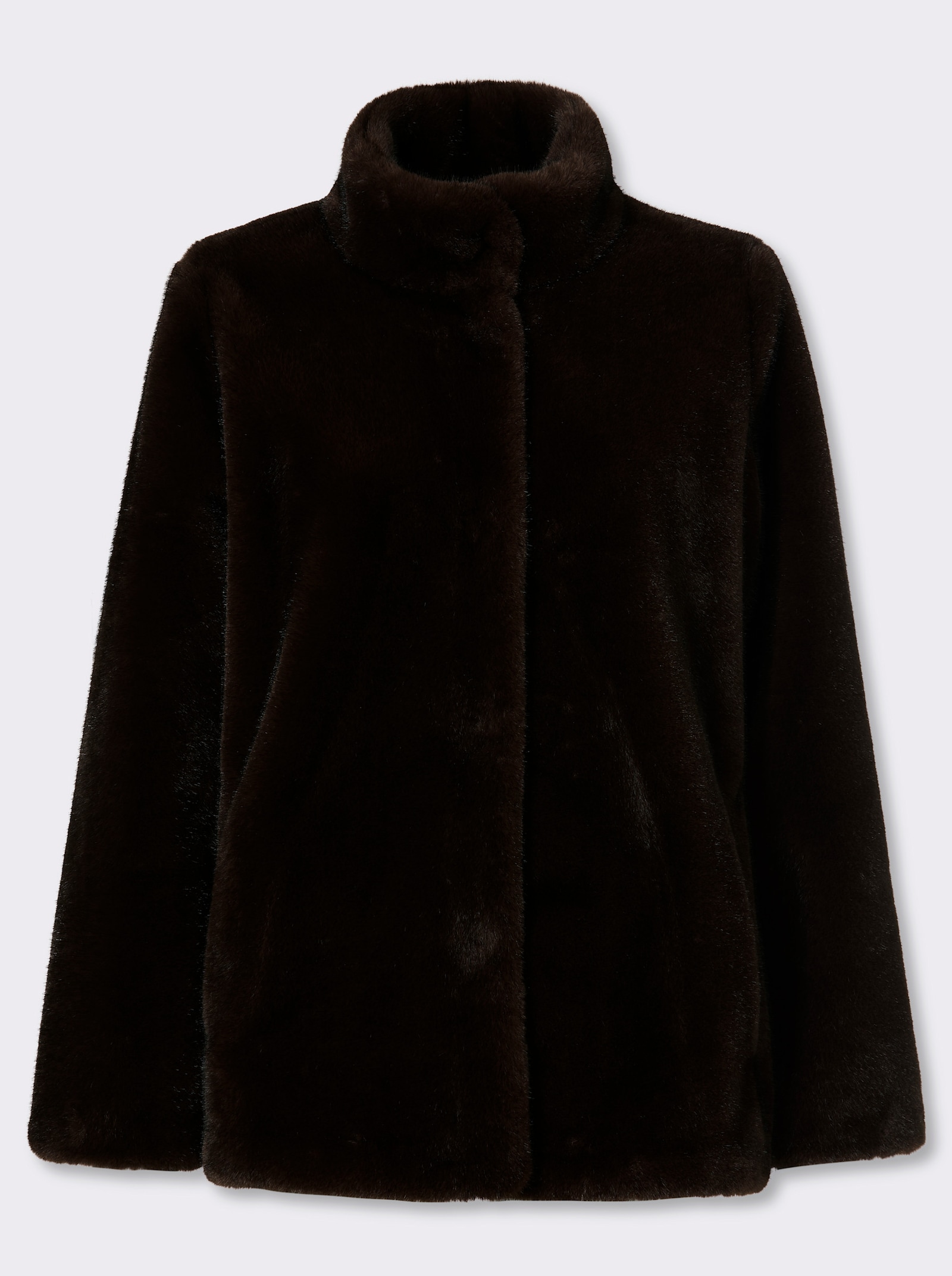 heine Pelzimitat-Jacke - schoko