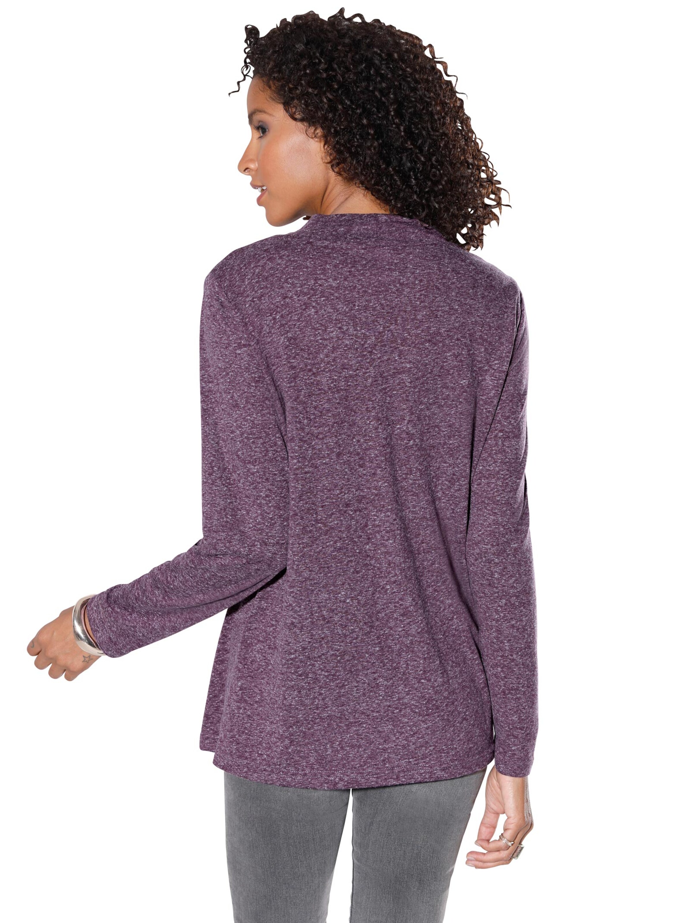 Shirt - lila-meliert