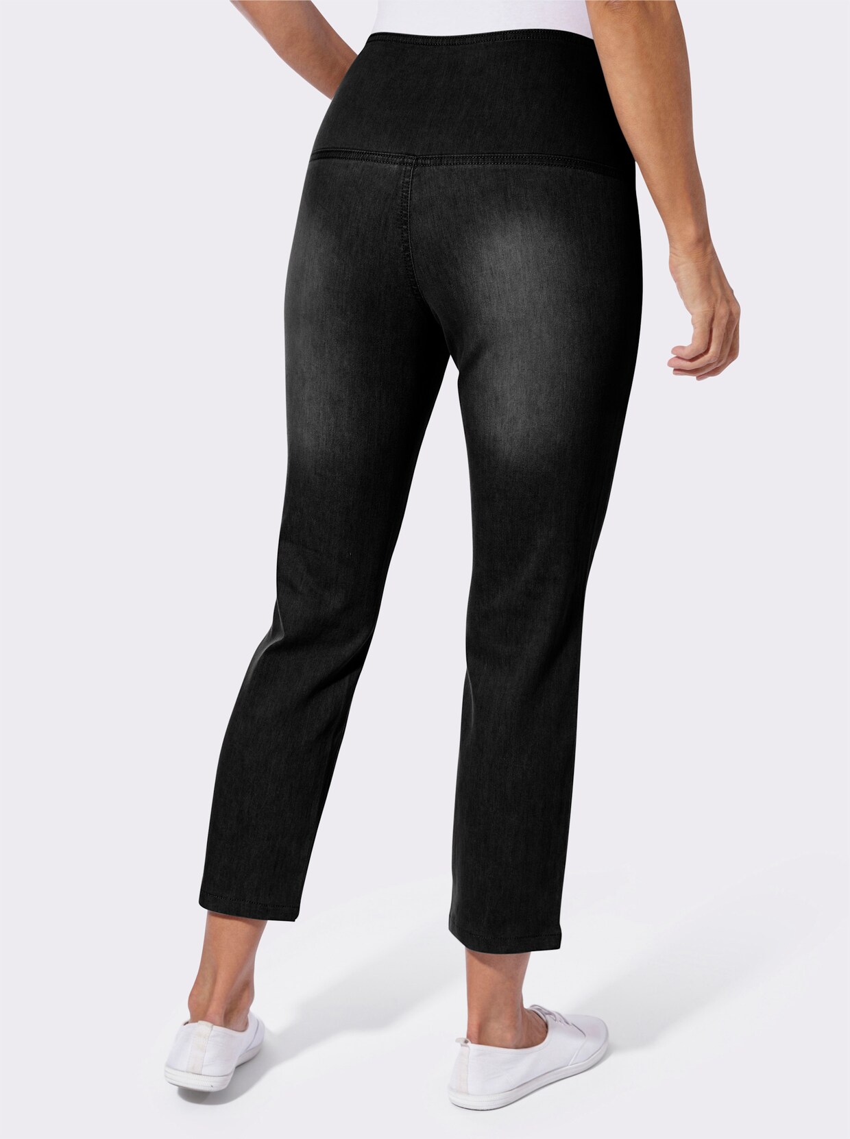 7/8-Jeans - black denim