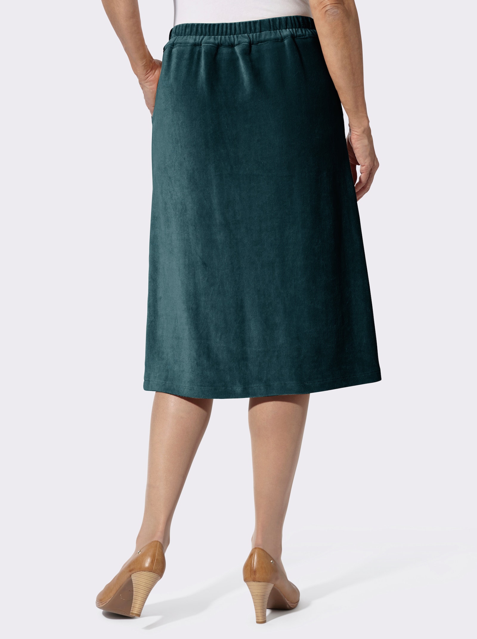 Cordrock mit imitierter Knopfleiste - aquapetrol