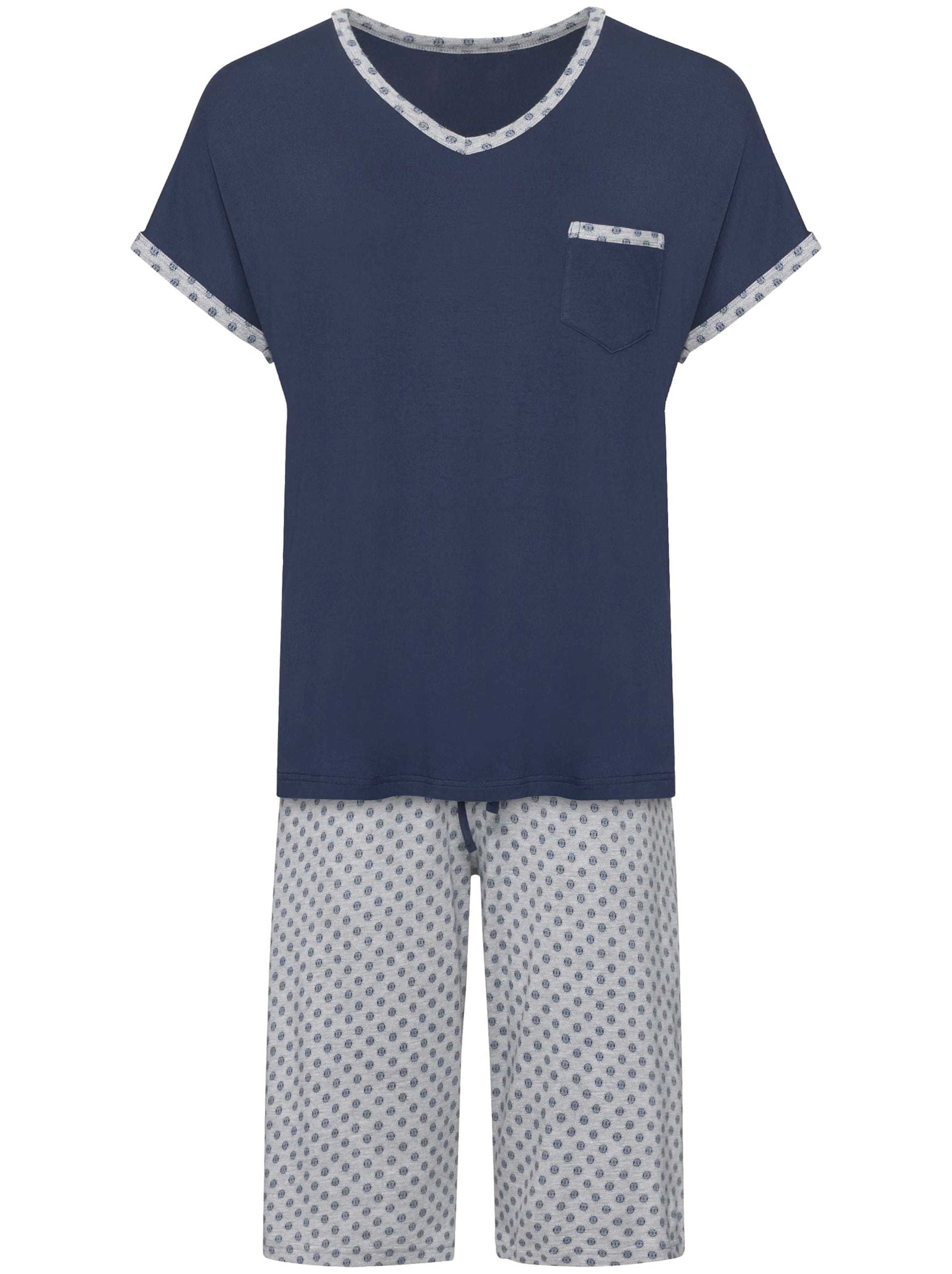 wäschepur Shorty - marine-grau-meliert