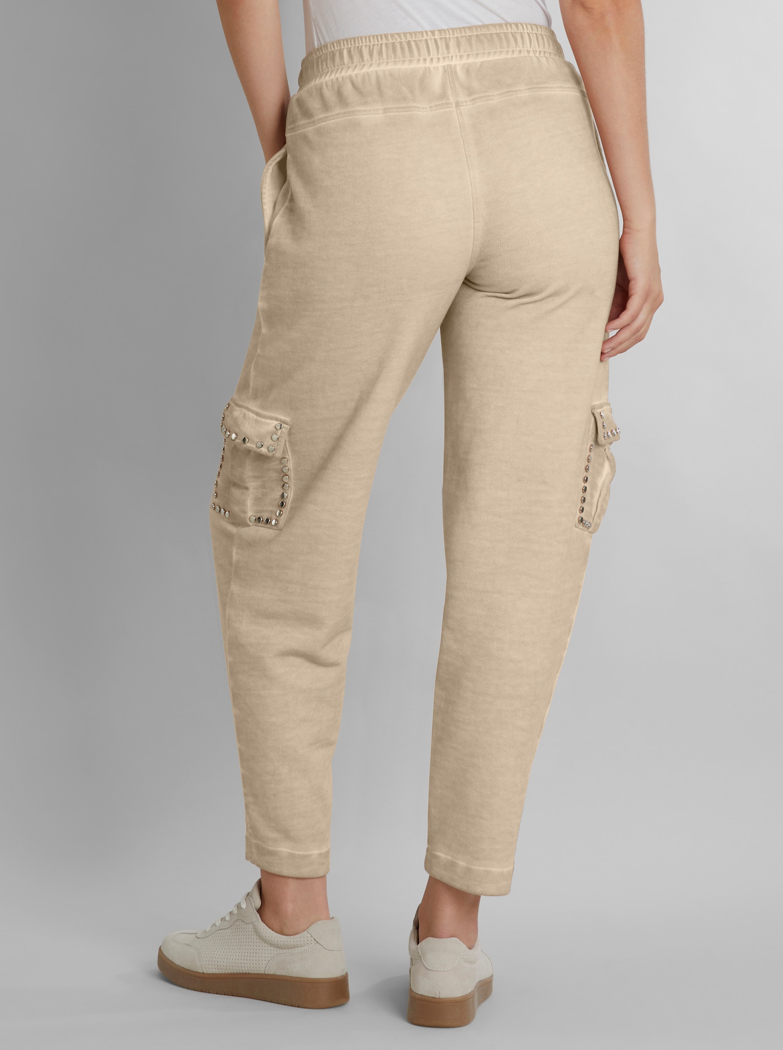 heine Sweathose mit Barrrel-Leg - beige