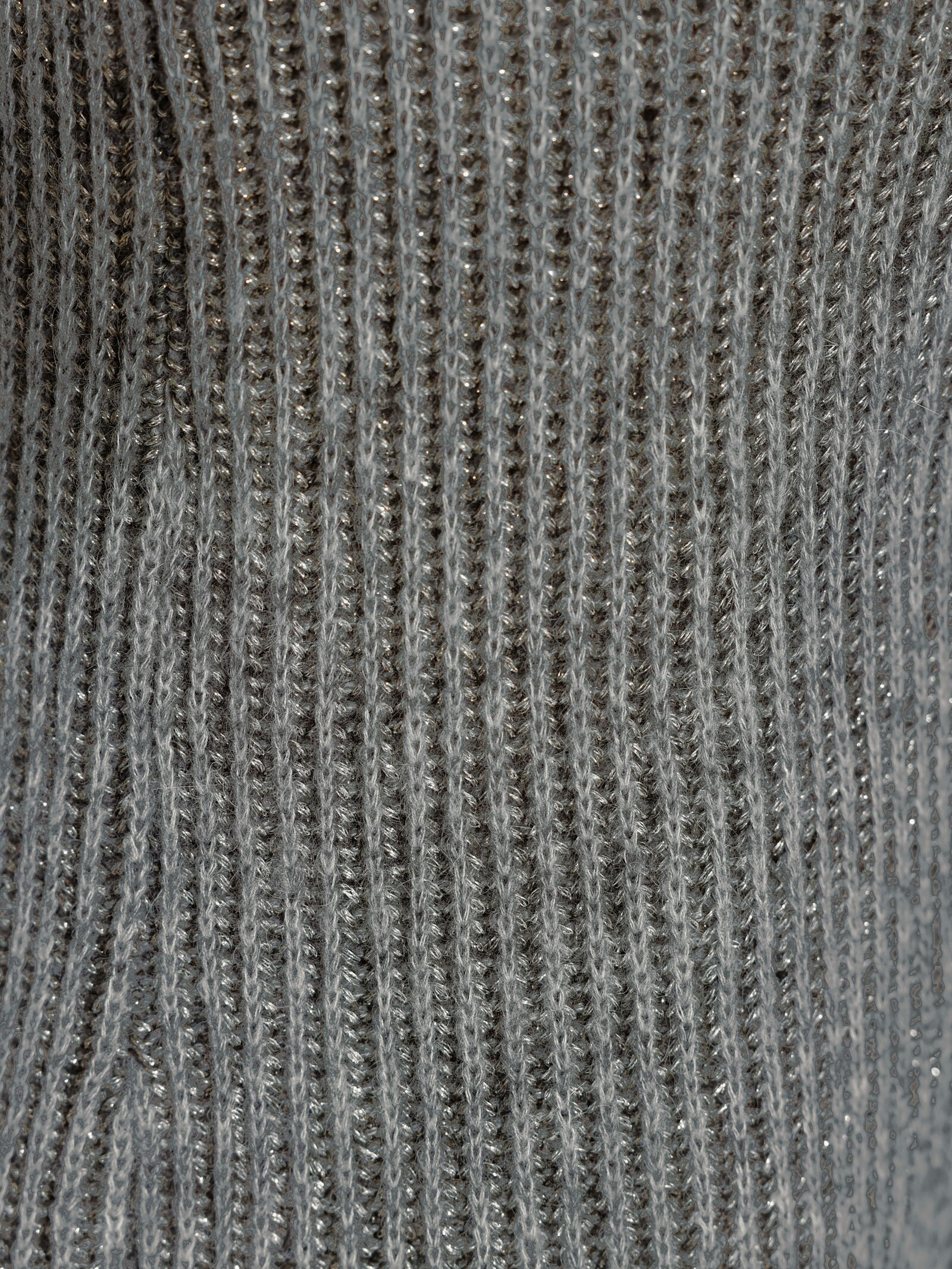 Rollkragenpullover mit Farbverlauf - hellgrau-anthrazit-meliert