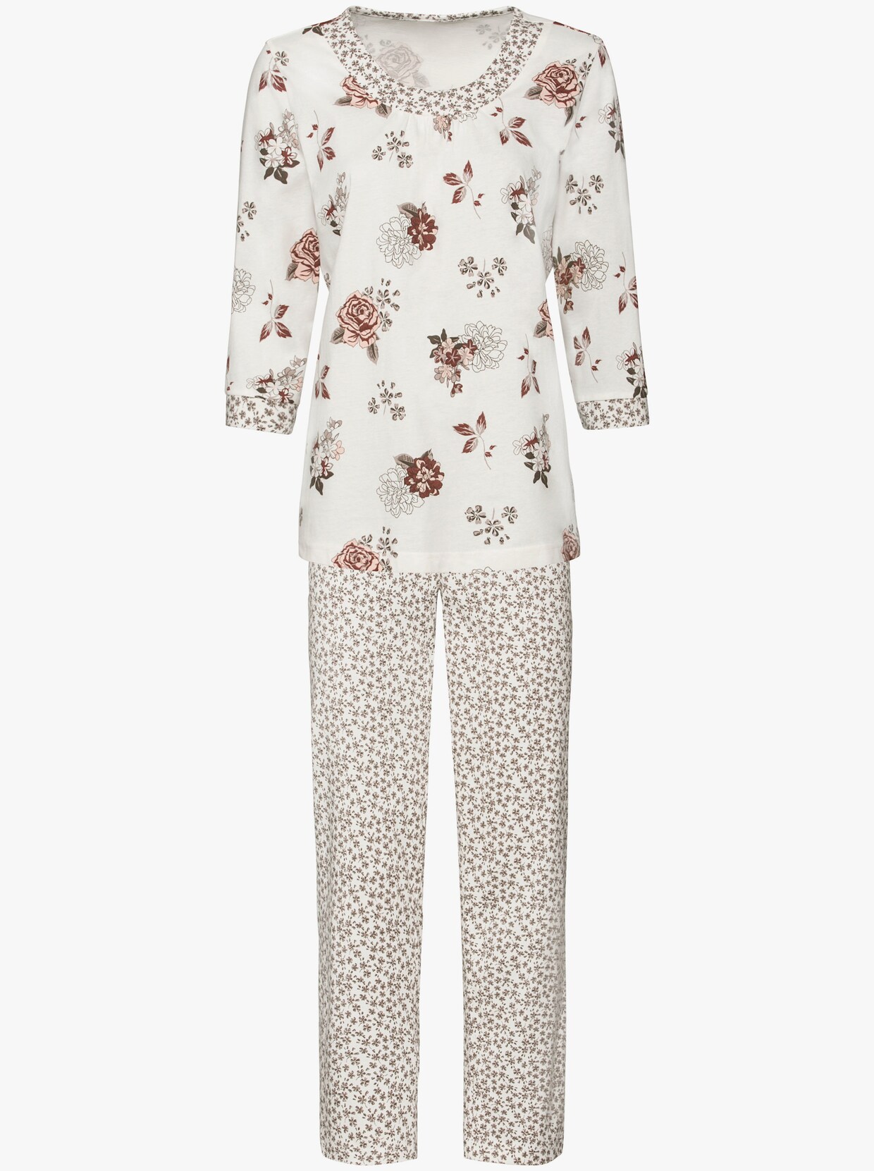 Pyjama - wit geprint