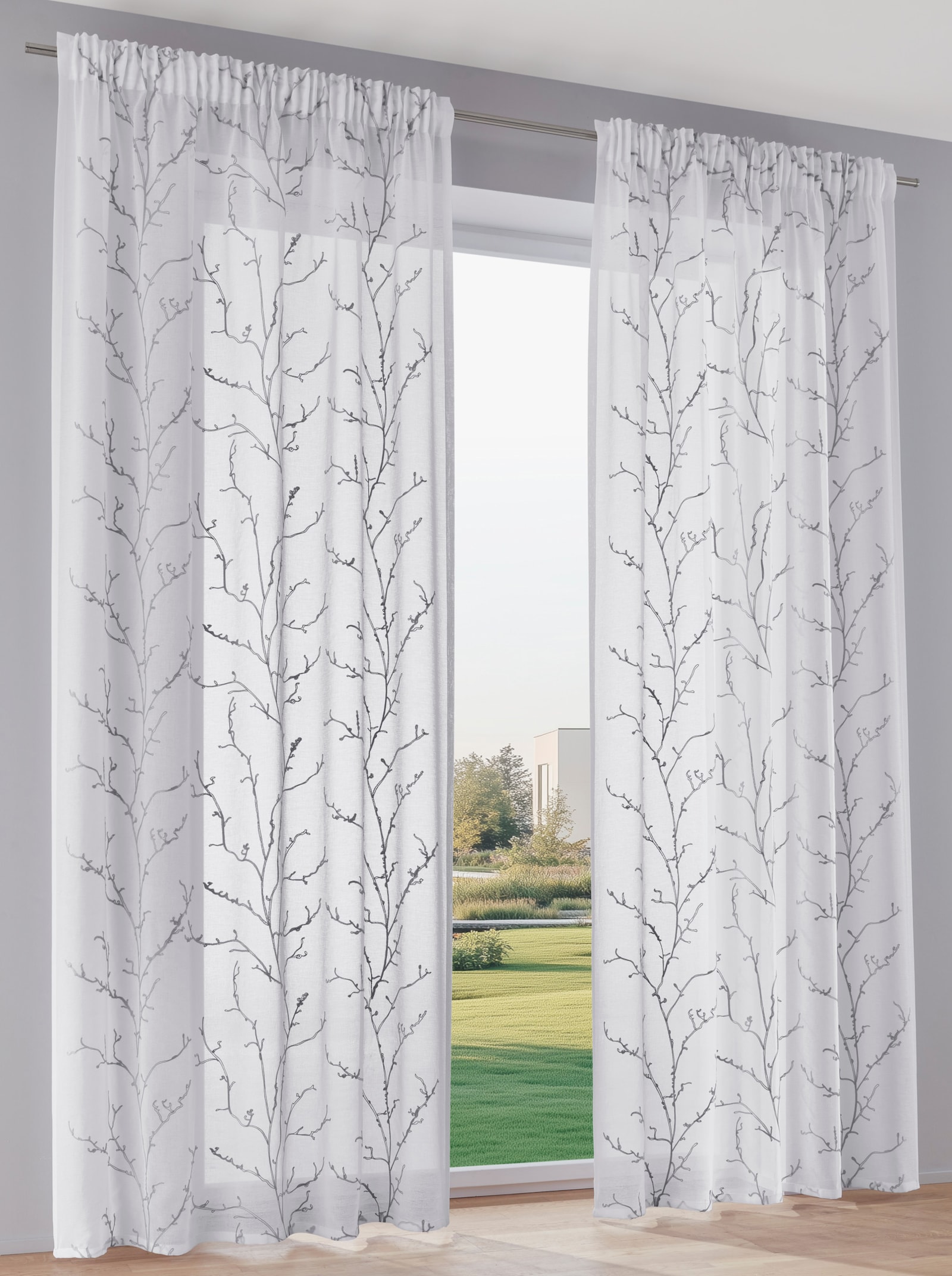 heine home Dekostore - weiß-grau