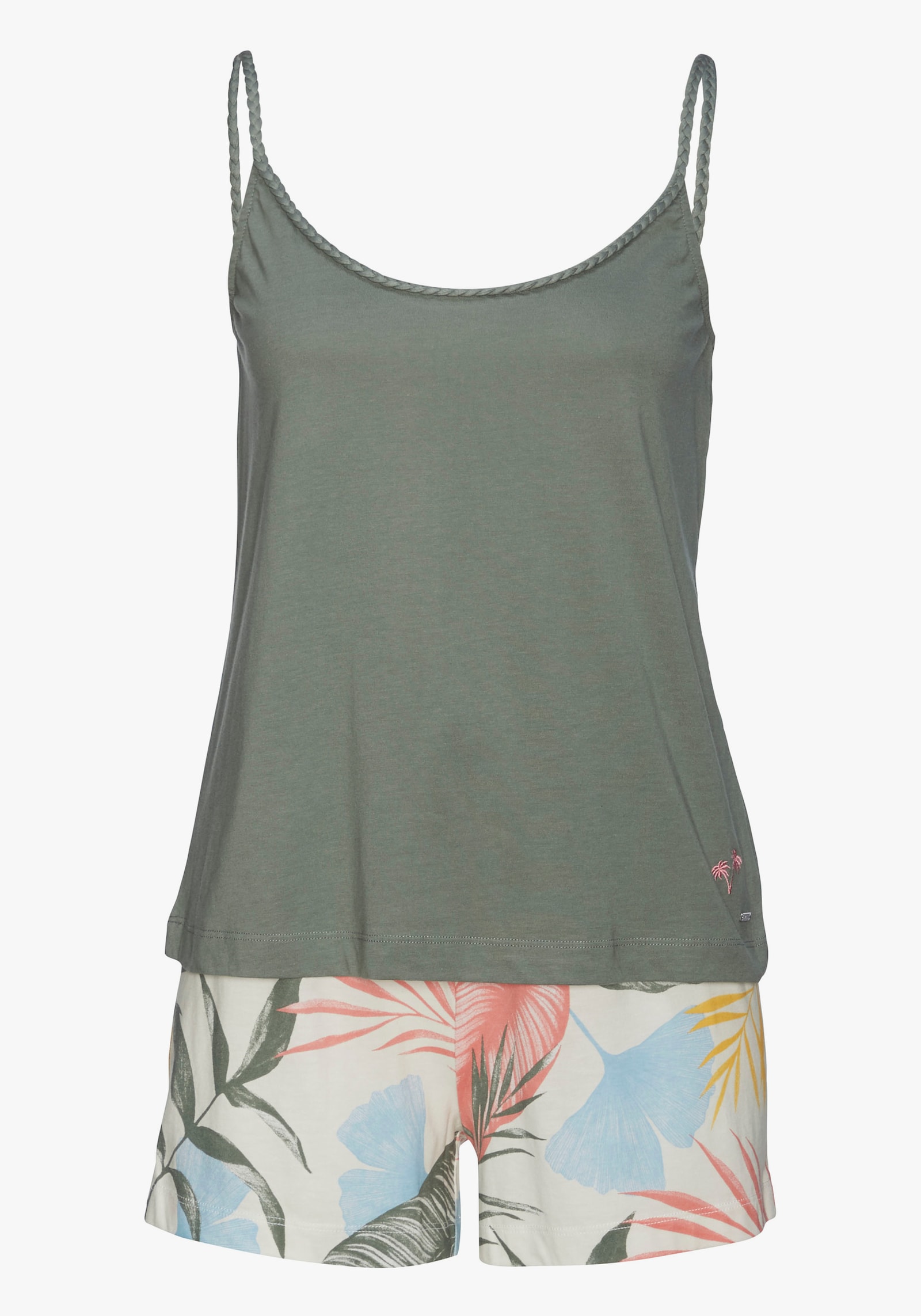 Vivance Dreams Shorty - khaki-gemustert