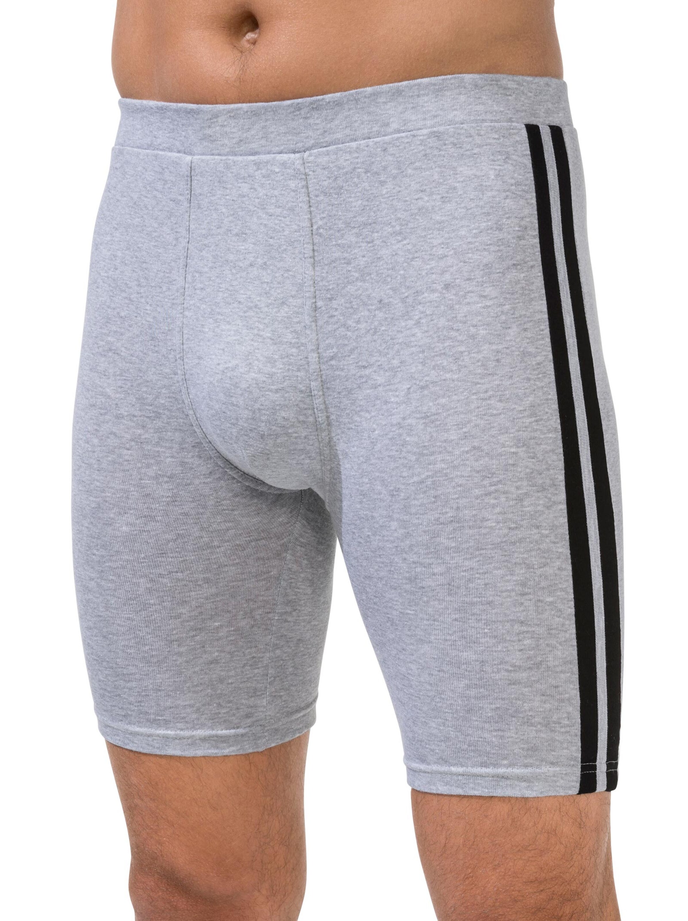 Hose knielang - grau-meliert