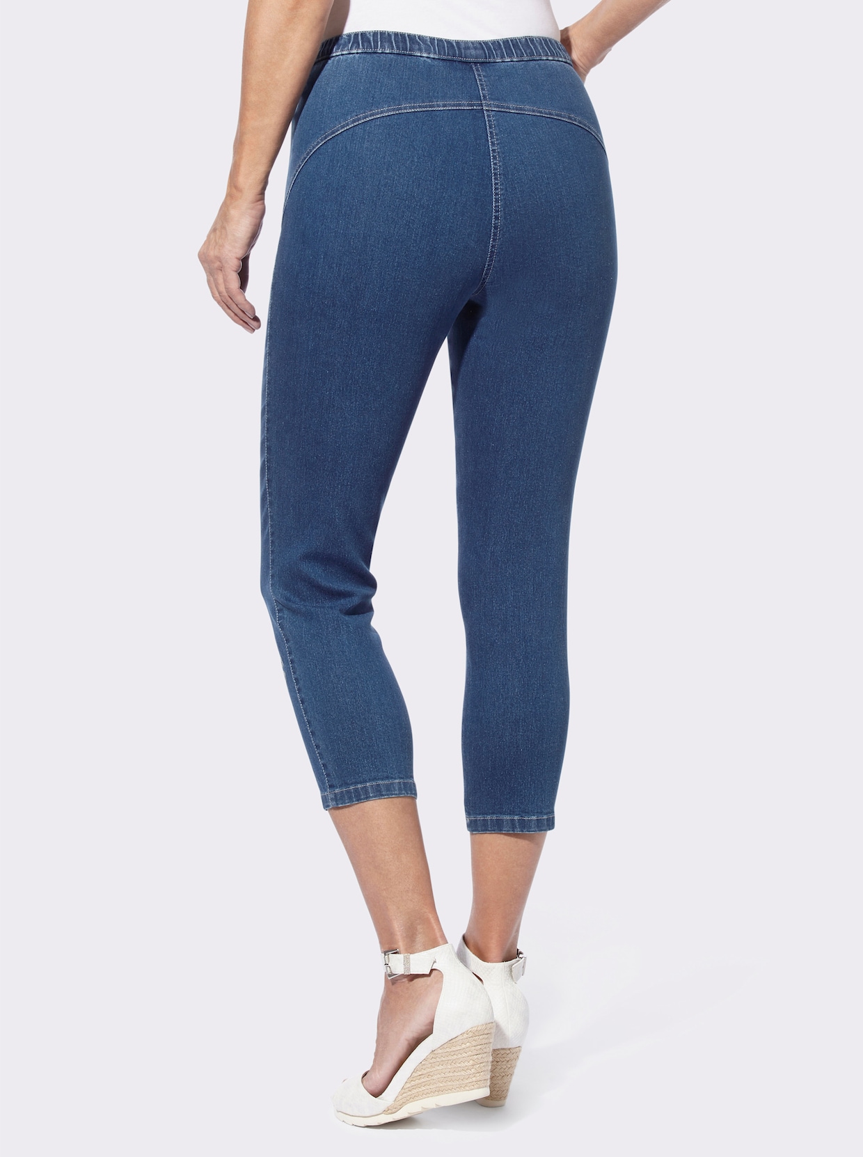 Ankle jeans - blue-stone-washed