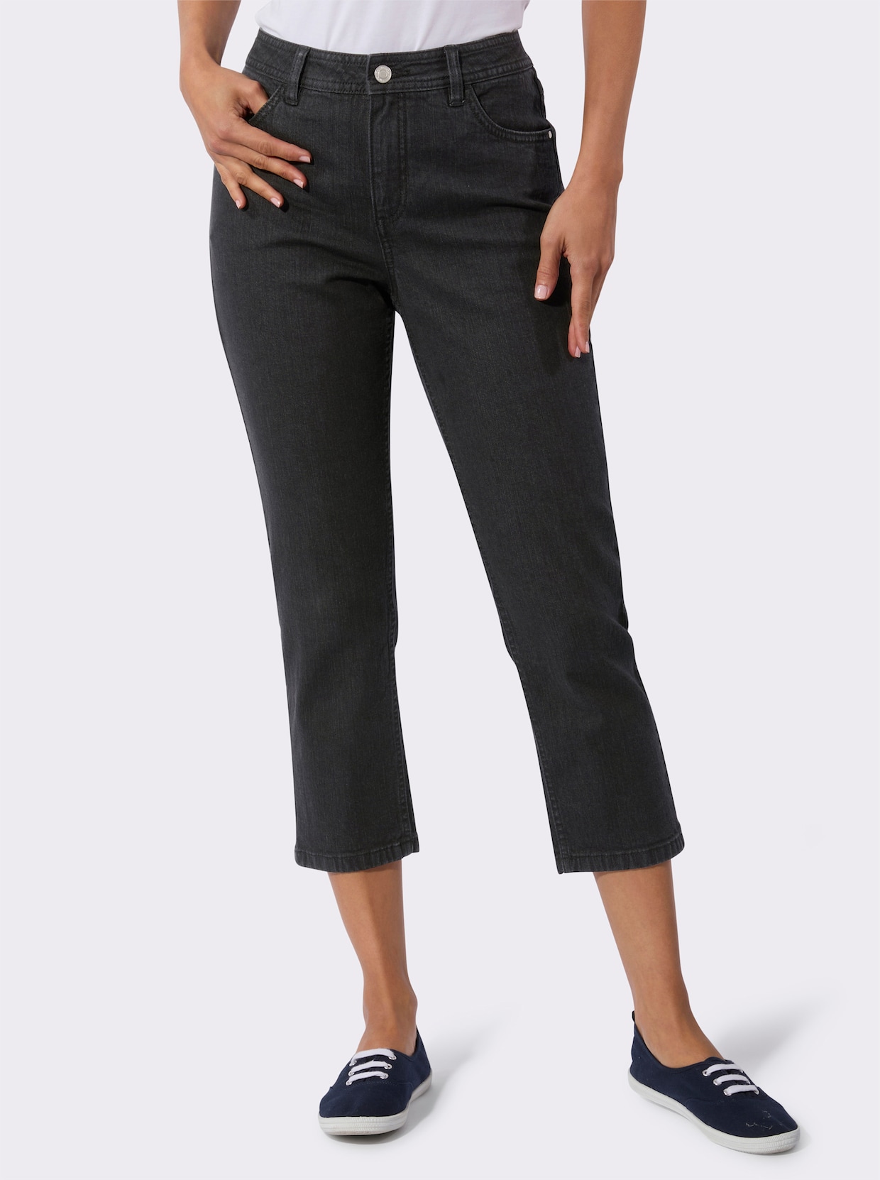 5-Pocket-Jeans - black-denim