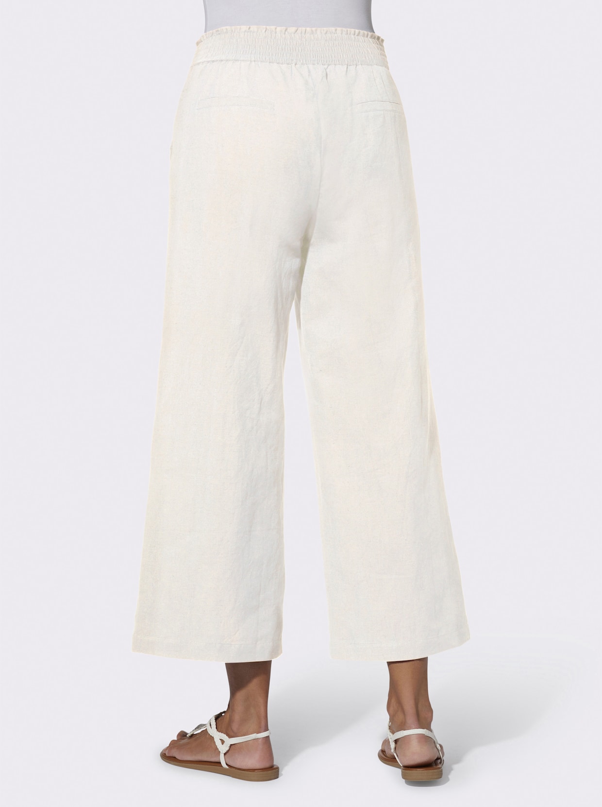 Kalhoty culotte - ecru