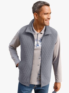 Fleece-Weste - grau