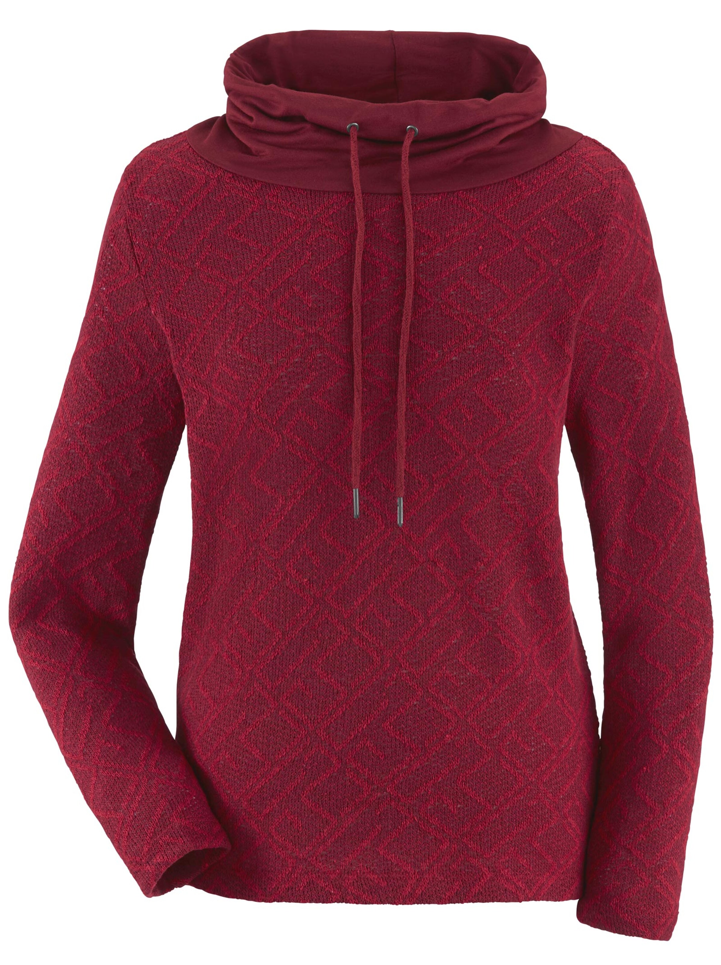 Shirt - bordeaux-gemustert