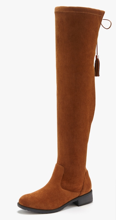 LASCANA Overkneestiefel - camel