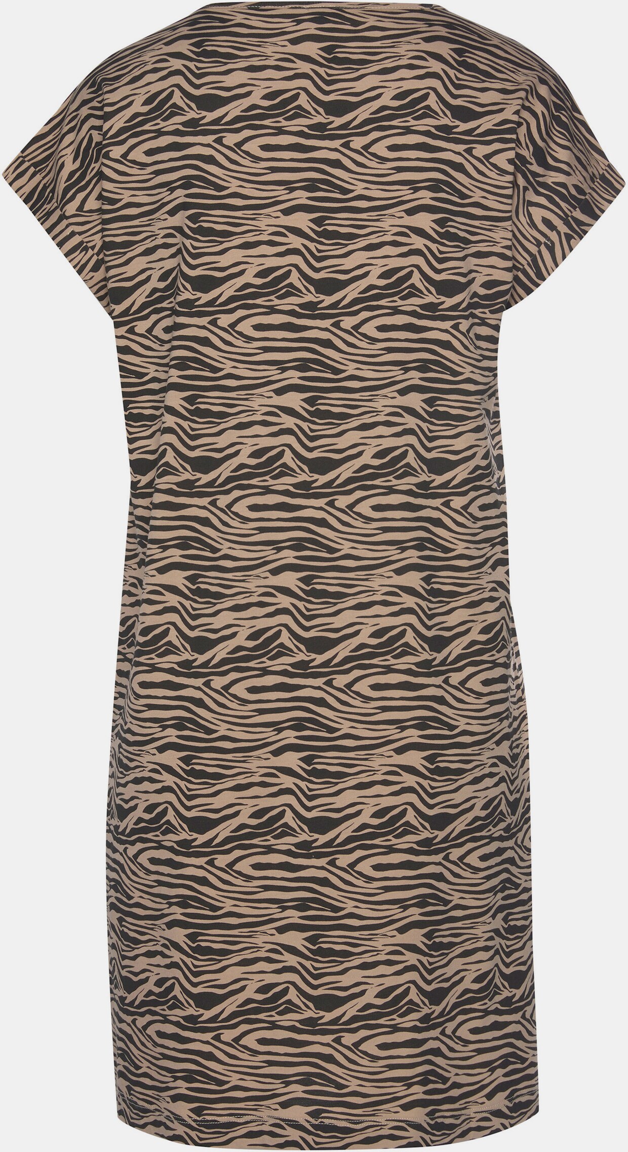 s.Oliver Sleepshirt - schwarz-beige-gemustert
