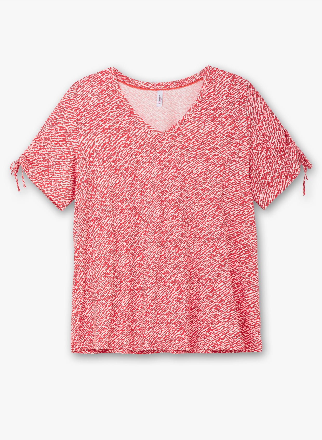 sheego T-Shirt - schwarz+hummer gemustert