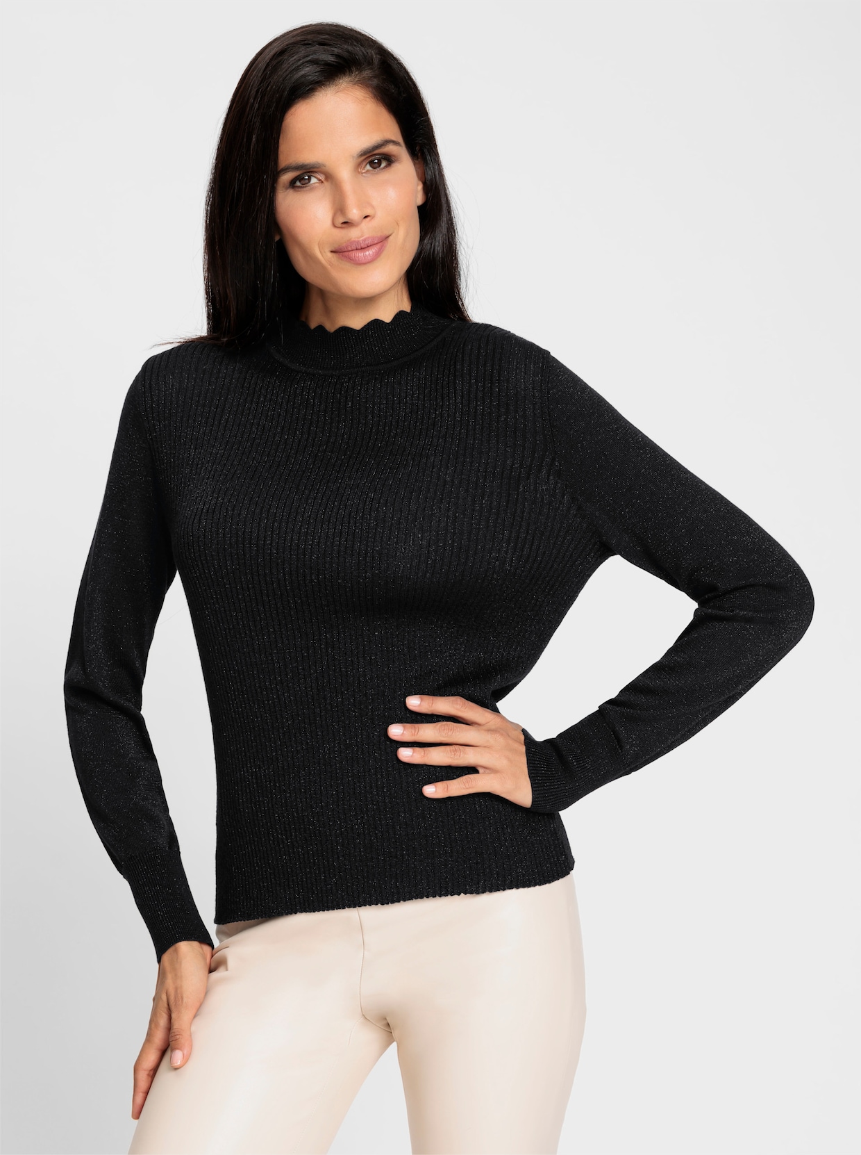 heine Pullover met lange mouwen - zwart