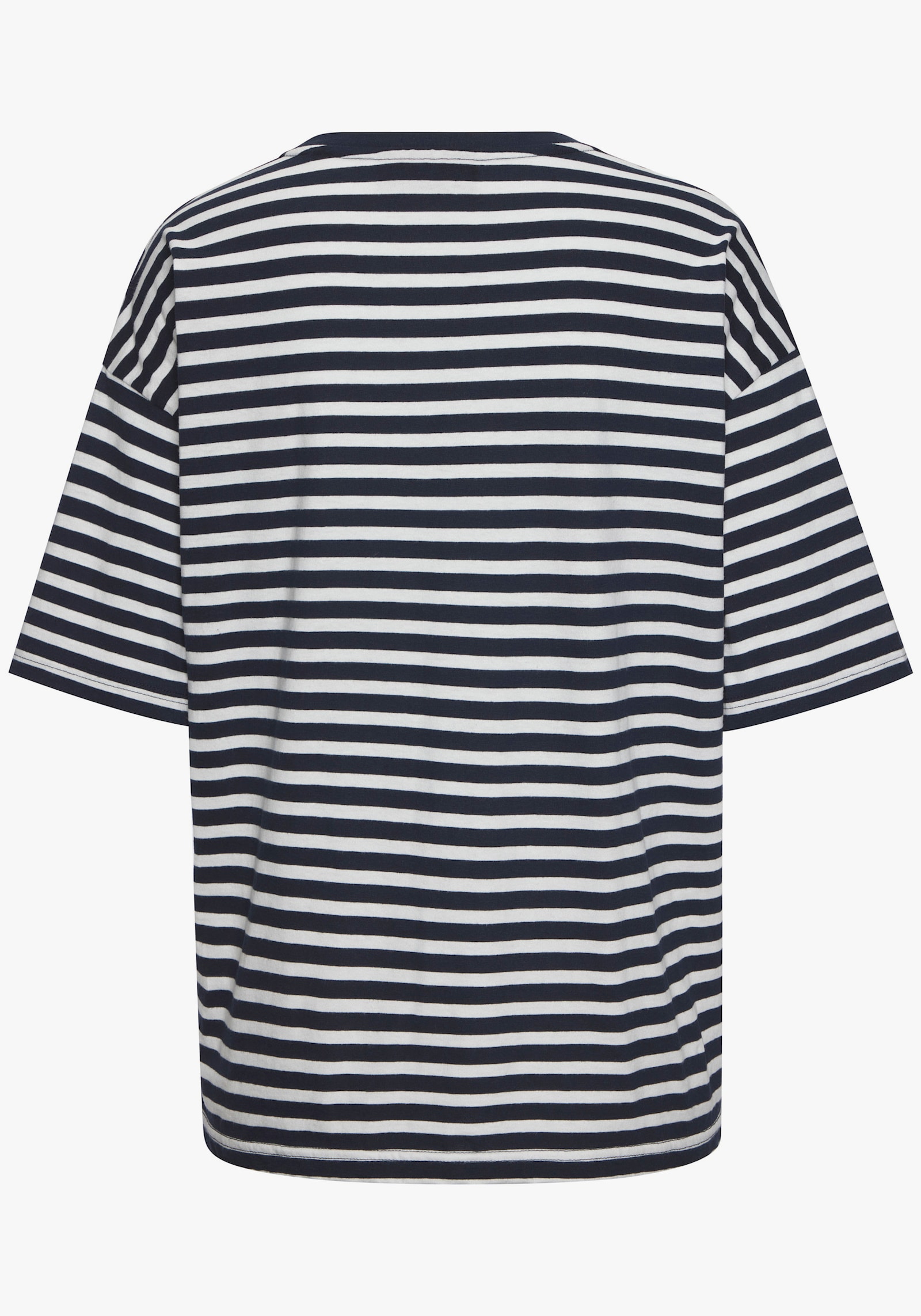 Elbsand T-Shirt - marine-creme gestreift