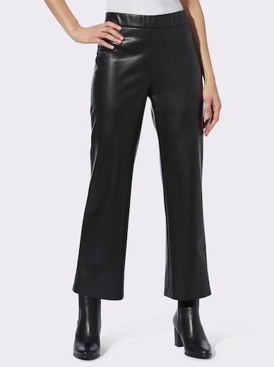 heine Pantalon en imitation cuir - noir