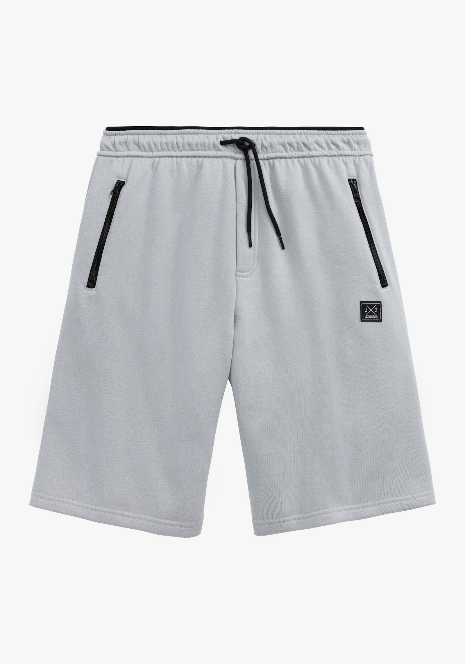 John Devin Sweatshorts - lichtgrijs