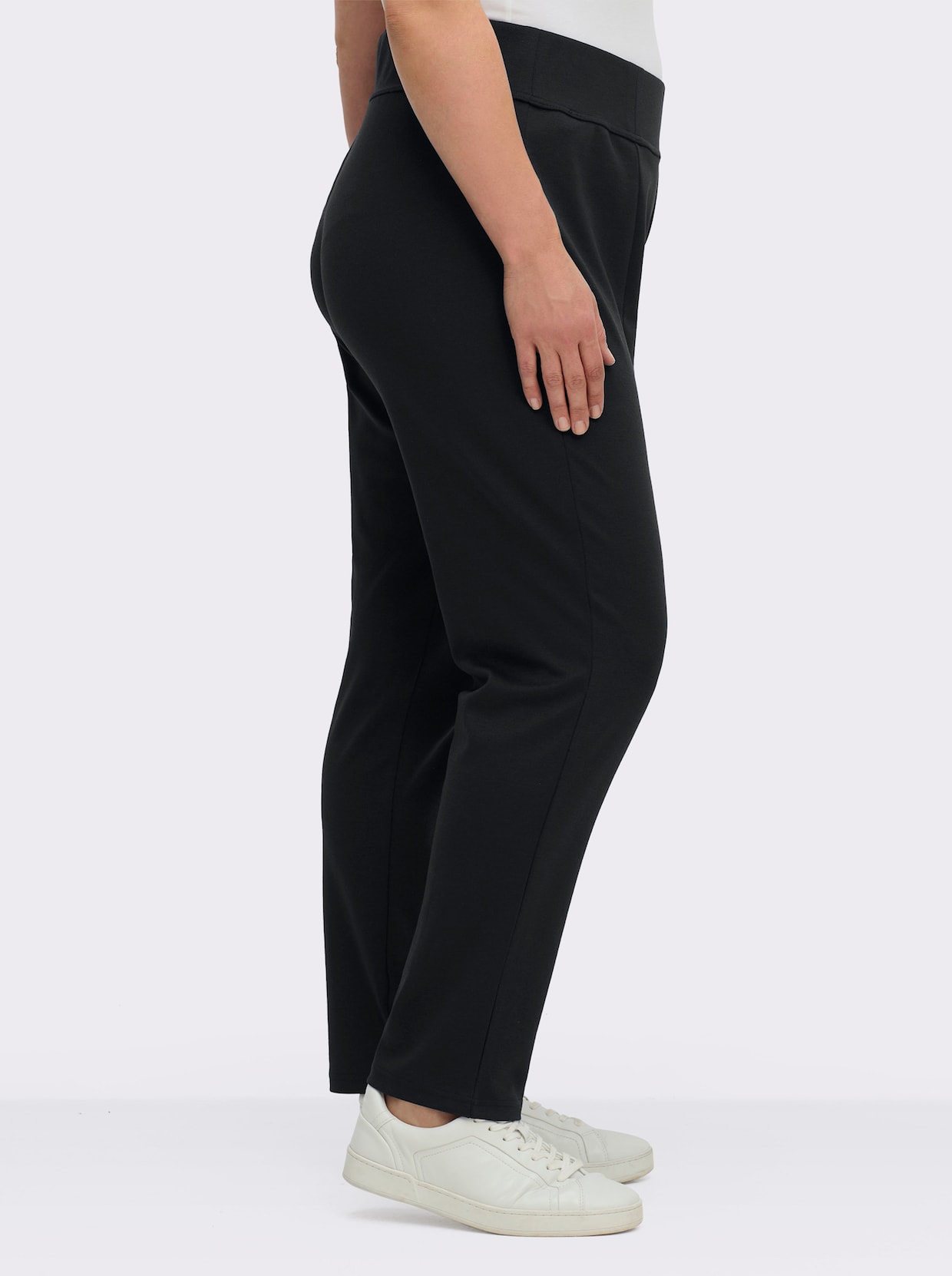 Schlupfhose in komfortabler Romanit-Qualität - schwarz