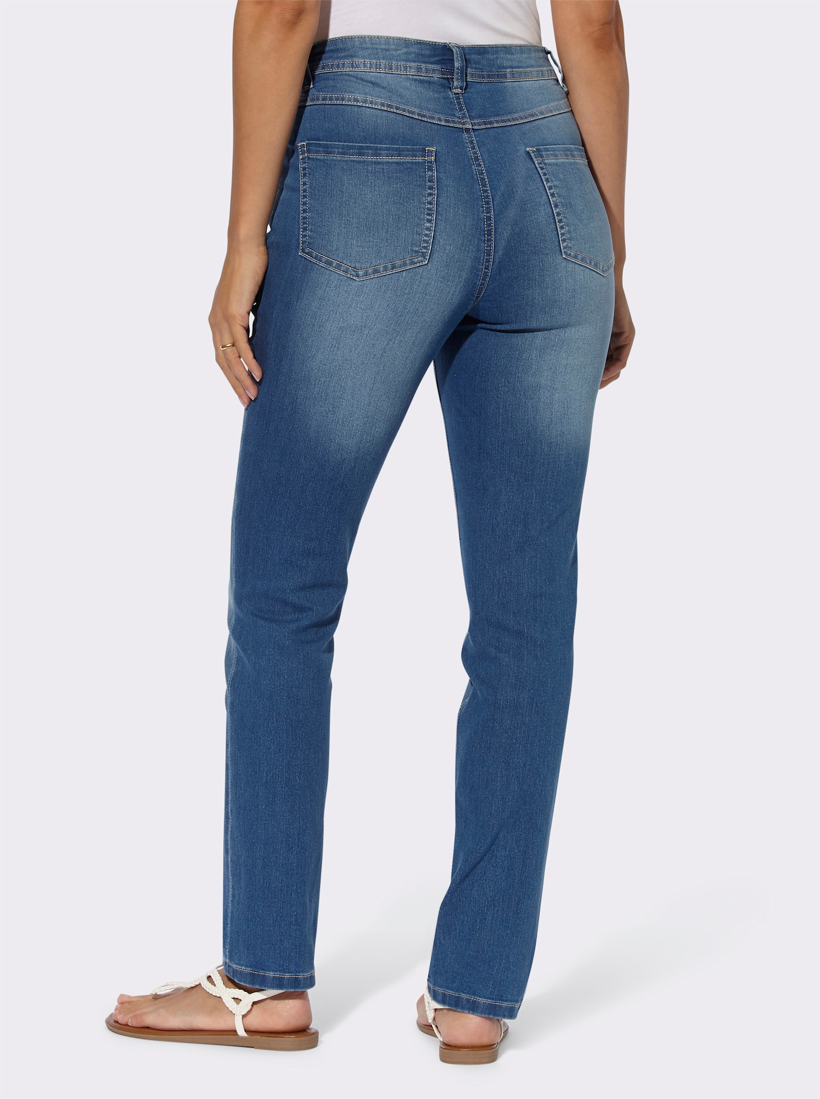 5-Pocket-Jeans in Stretch-Qualität - blue-bleached