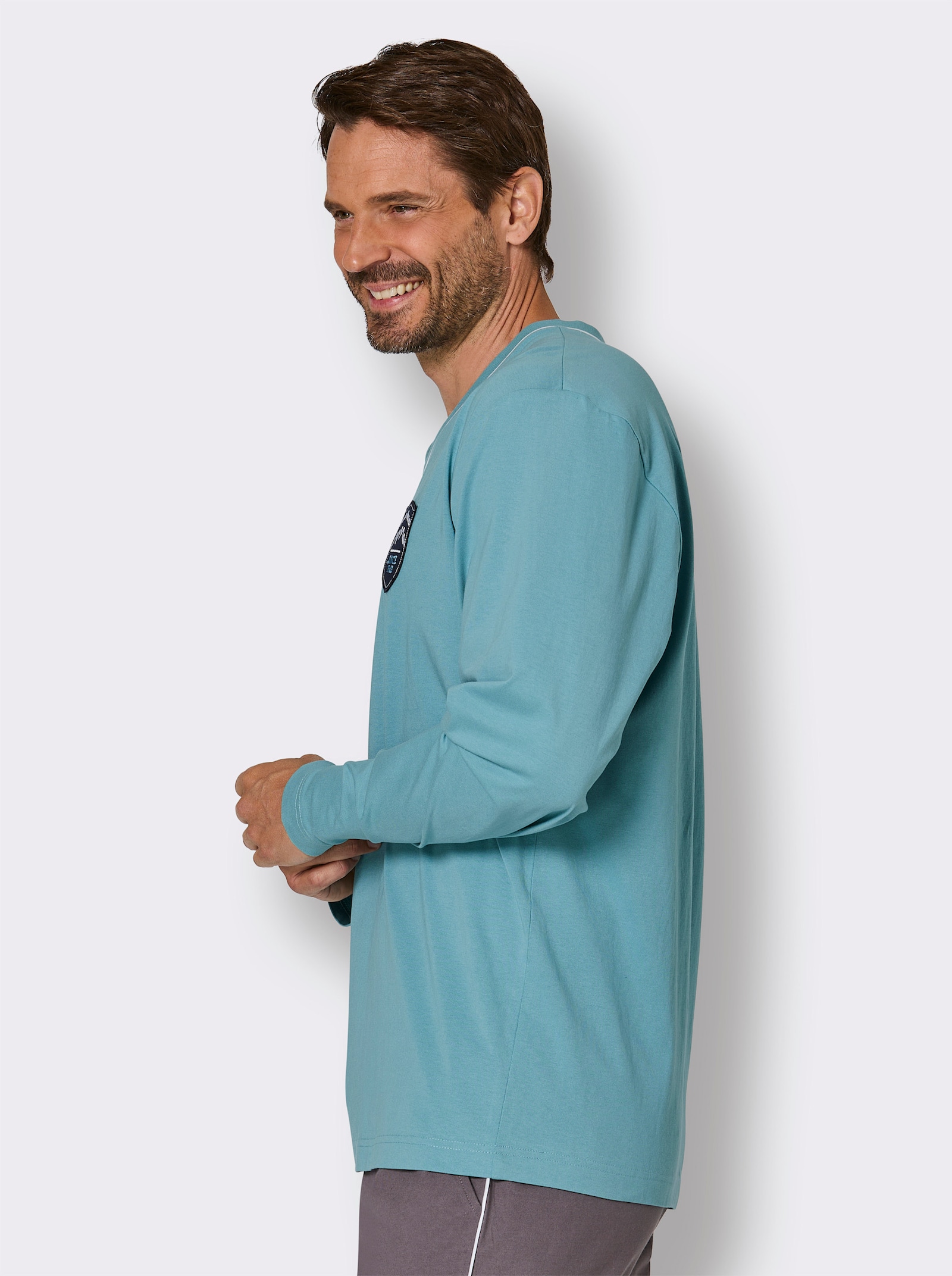 wäschepur men Pyjama-Shirt - oceaan