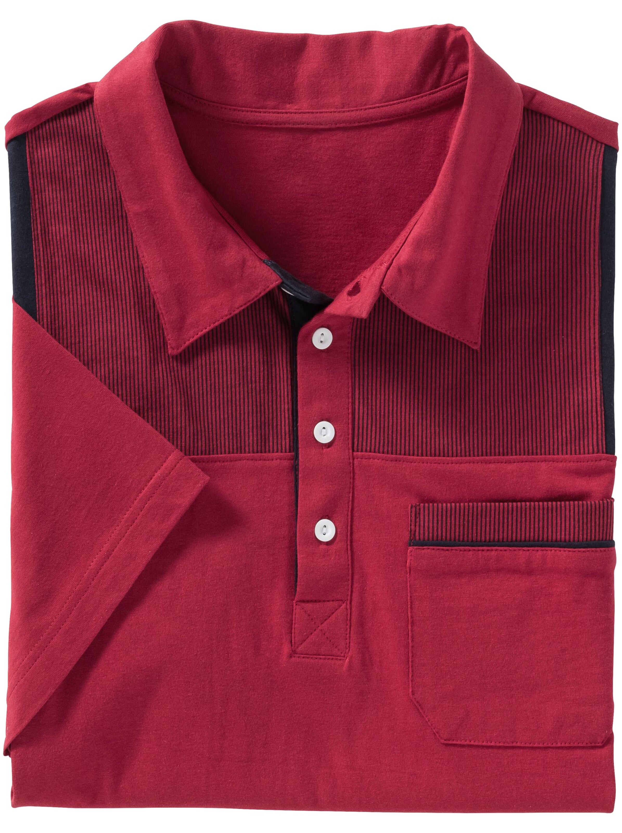 Poloshirt - rot-marine