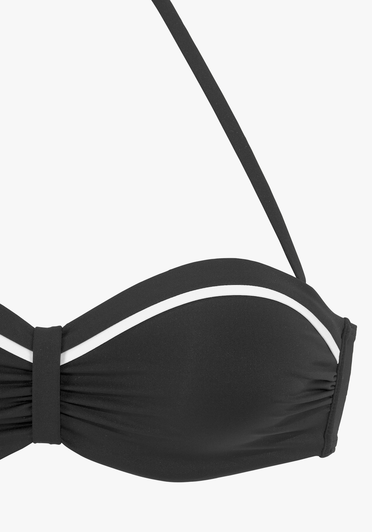 Vivance haut de bikini bandeau à armatures - noir